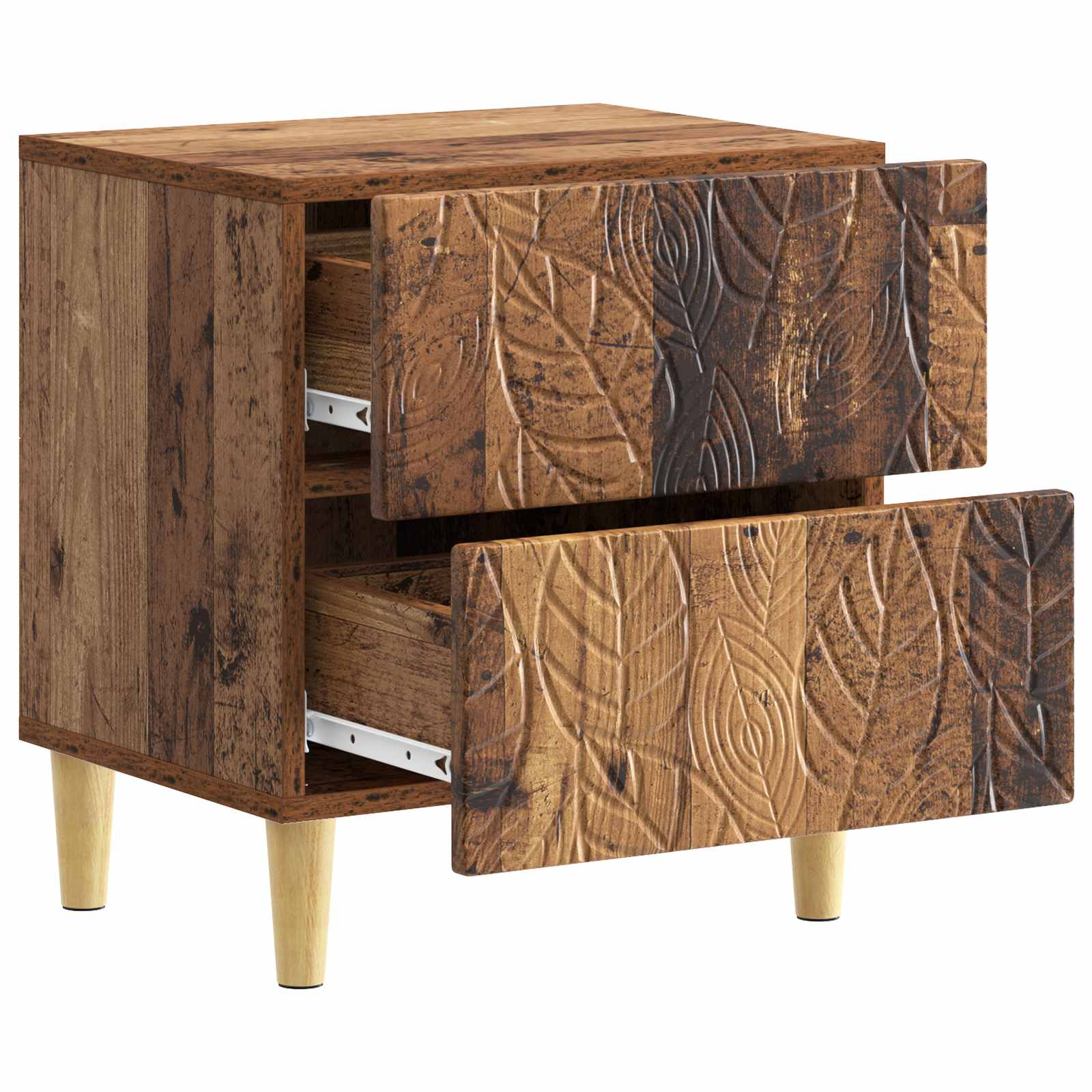 Noćni ormarić 2 pcs Staro drvo 43 x 34,5 x 48 cm