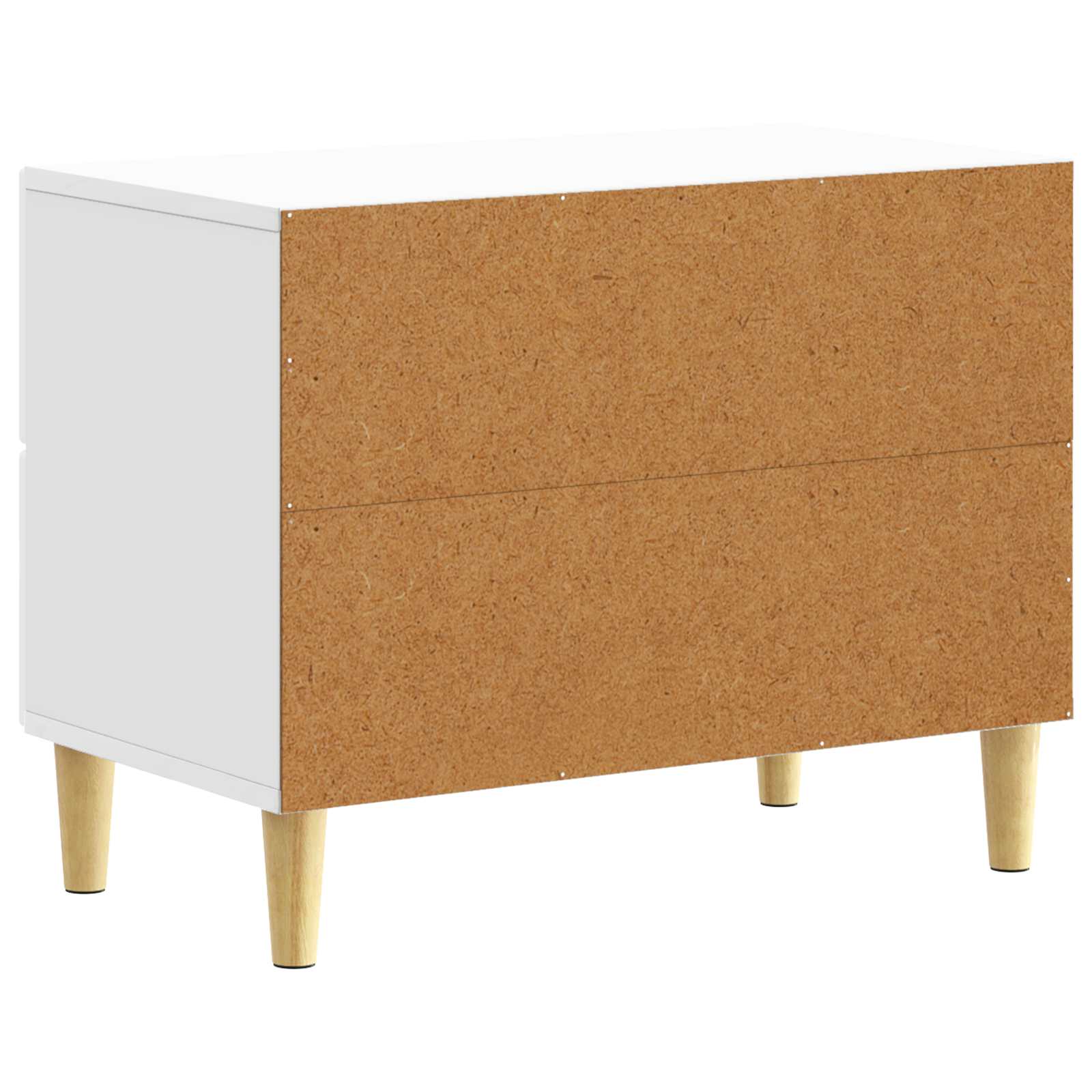 Noćni ormarić Bijela visokog sjaja 62 x 34,5 x 48 cm