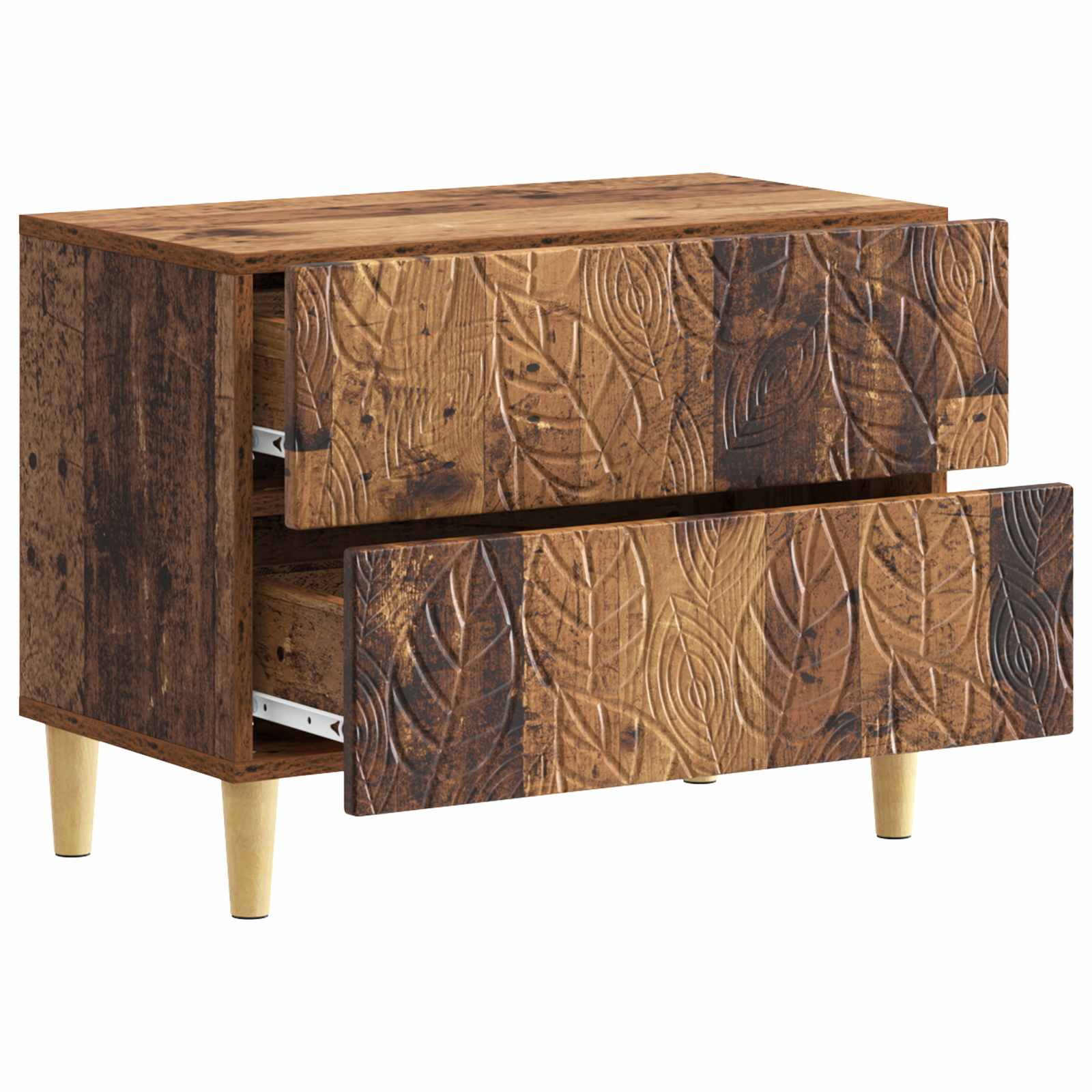 Noćni ormarić Staro drvo 62 x 34,5 x 48 cm Konstruirano drvo
