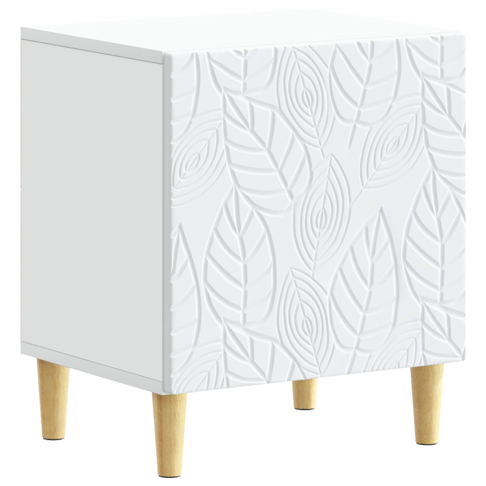 Noćni ormarić 2 pcs Bijela 43 x 34,5 x 50 cm Konstruirano drvo