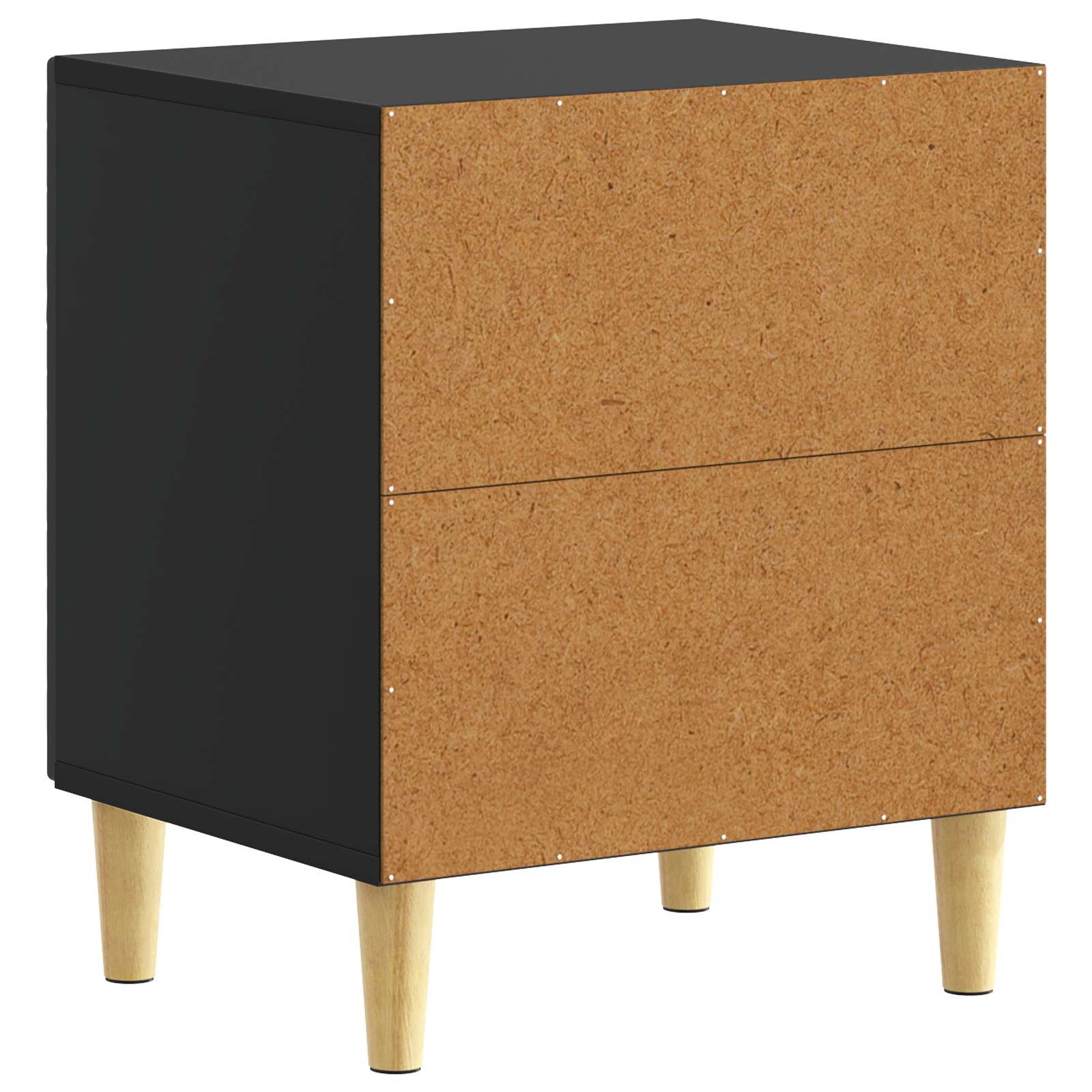 Noćni ormarić 2 pcs Crna 43 x 34,5 x 50 cm Konstruirano drvo