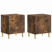 Noćni ormarić 2 pcs Dimljeni hrast 43 x 34,5 x 50 cm