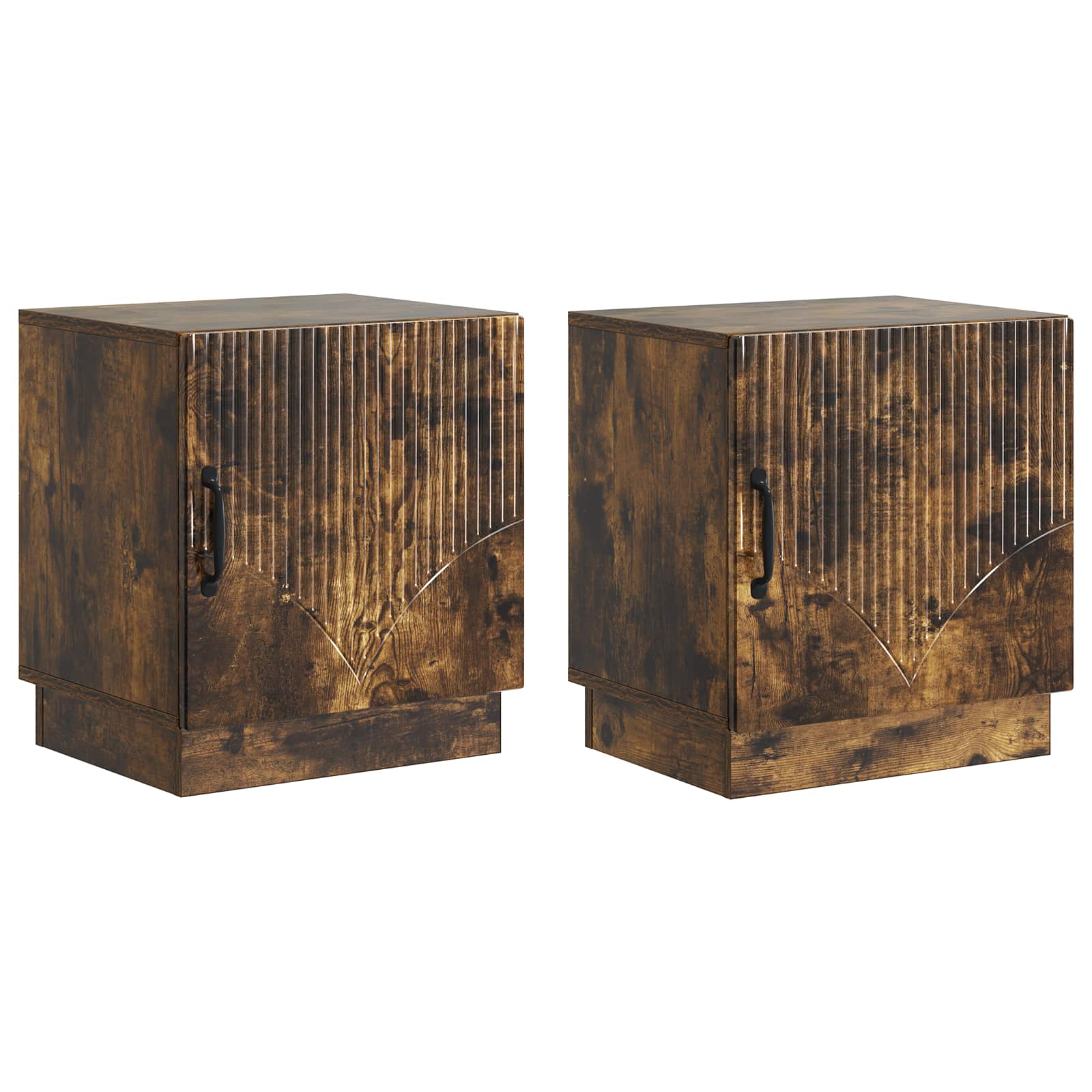 Noćni ormarić 2 pcs Dimljeni hrast 43 x 34,5 x 47 cm