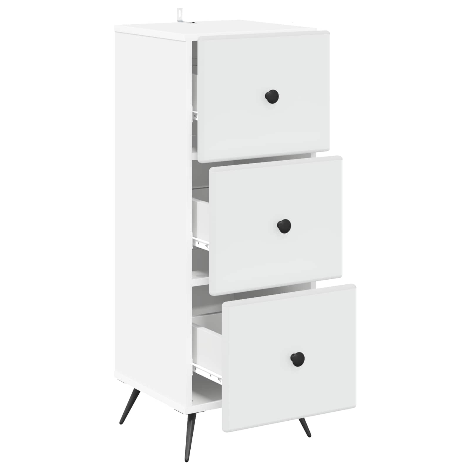 Ormar s ladicama Bijela 33 x 34,5 x 90 cm Konstruirano drvo