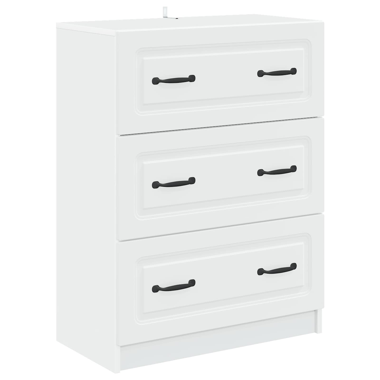 Ormar s ladicama Bijela 66 x 34,5 x 87 cm Konstruirano drvo