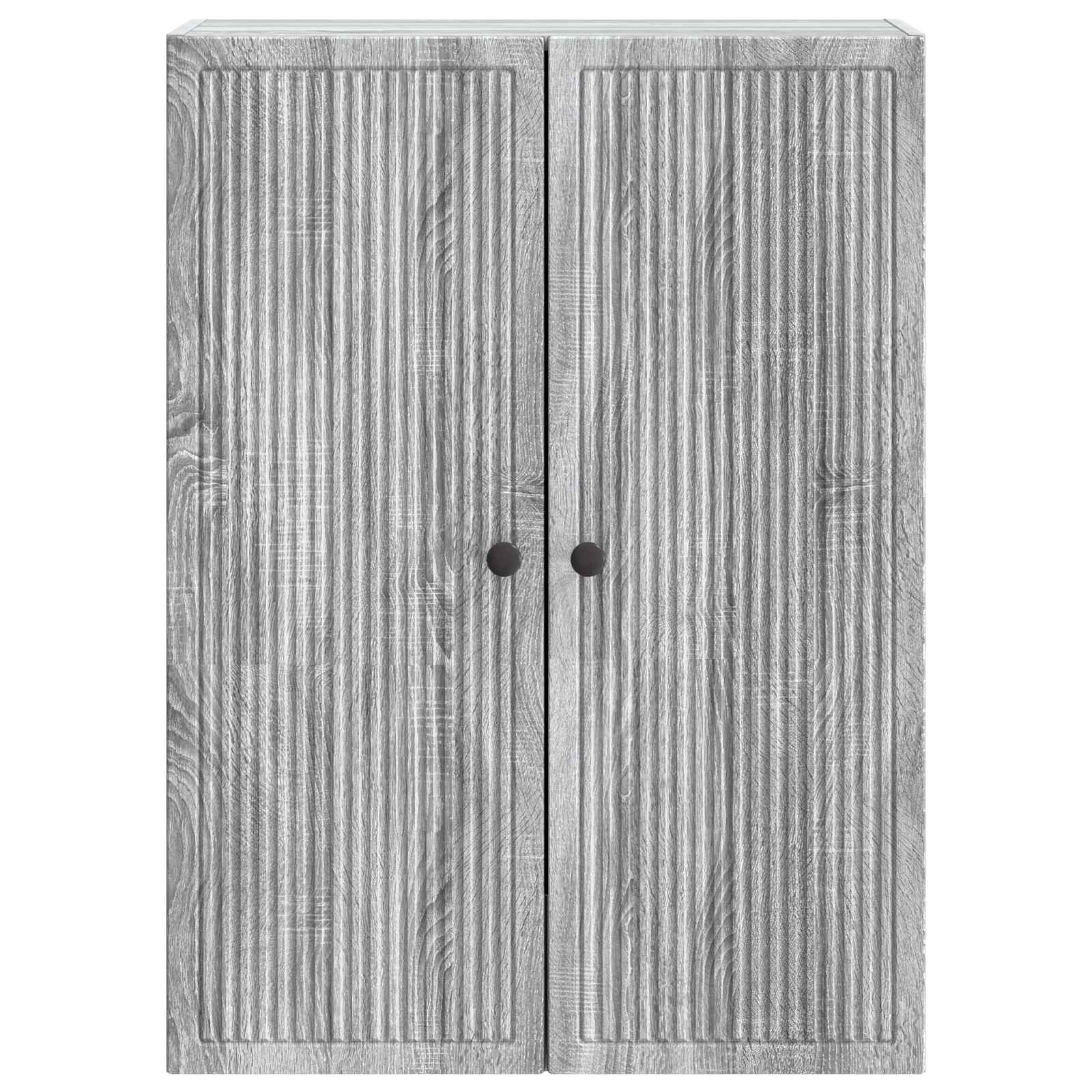 Ormar za montažu na zid Siva Sonoma 66 x 34,5 x 90 cm