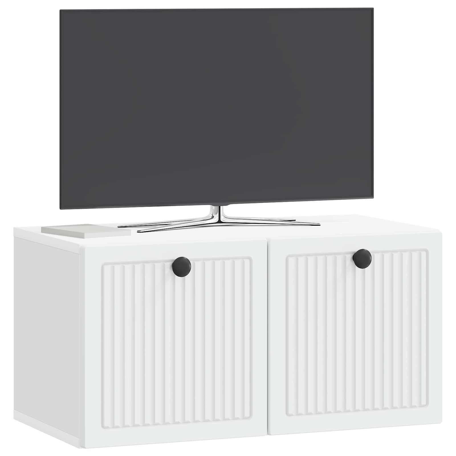 TV ormar za zid Bijela 59,5 x 31 x 30 cm Konstruirano drvo