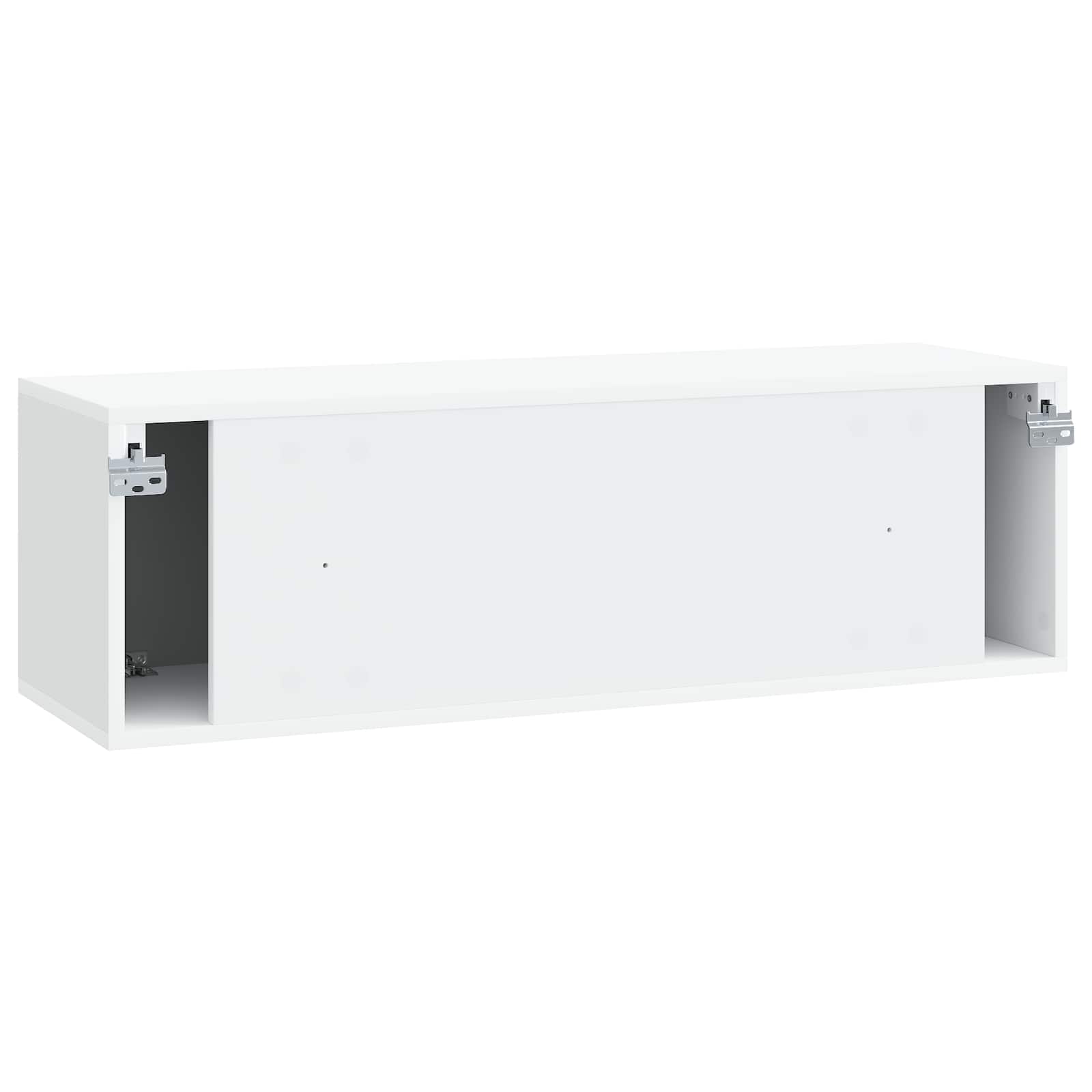 TV ormar za zid Zidne Bijela 98 x 31 x 30 cm Konstruirano drvo