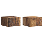 Stolna montirana na zid 2 pcs Staro drvo 34,5 x 33 x 20 cm