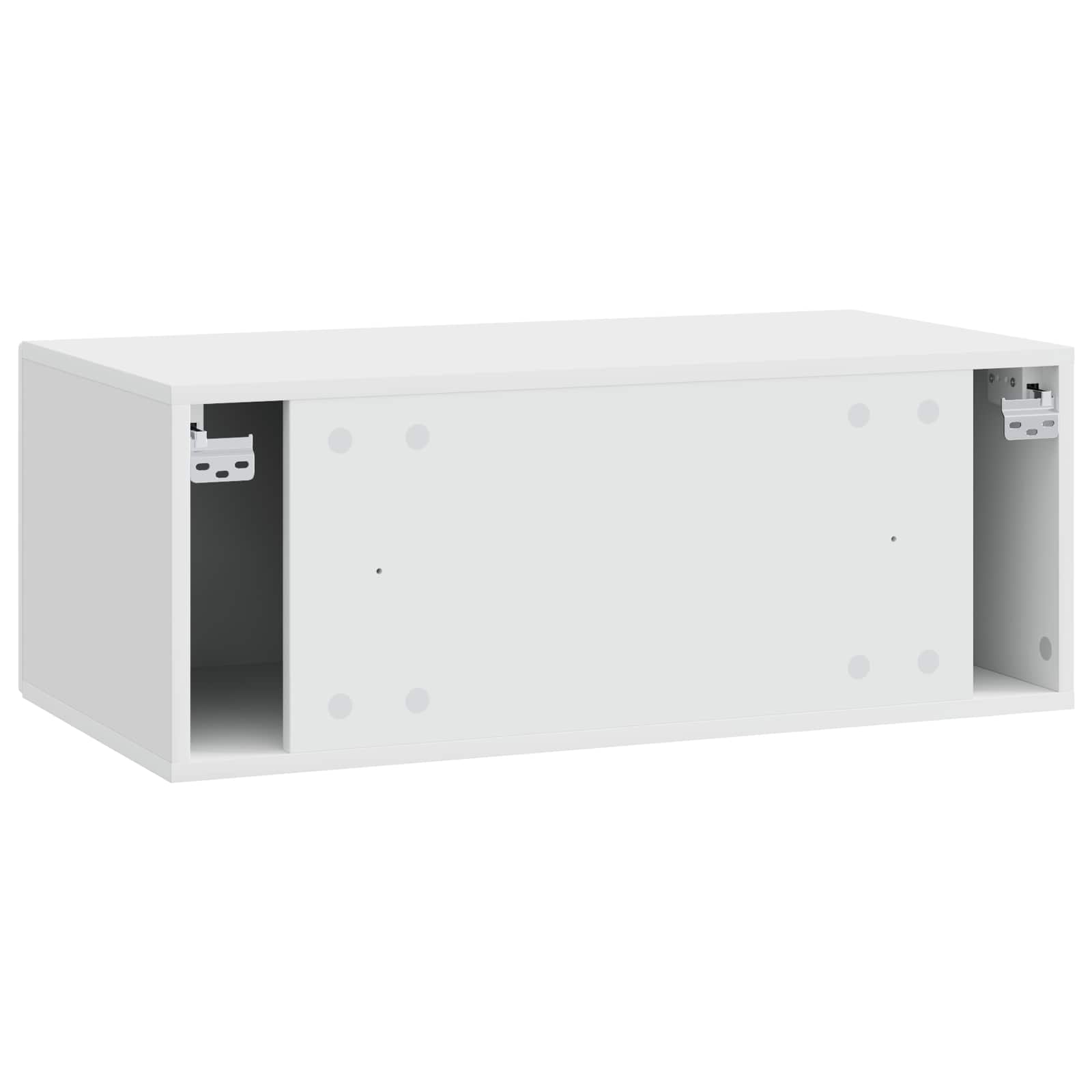 TV ormar za zid 78,5 x 31 cm Bijela visokog sjaja