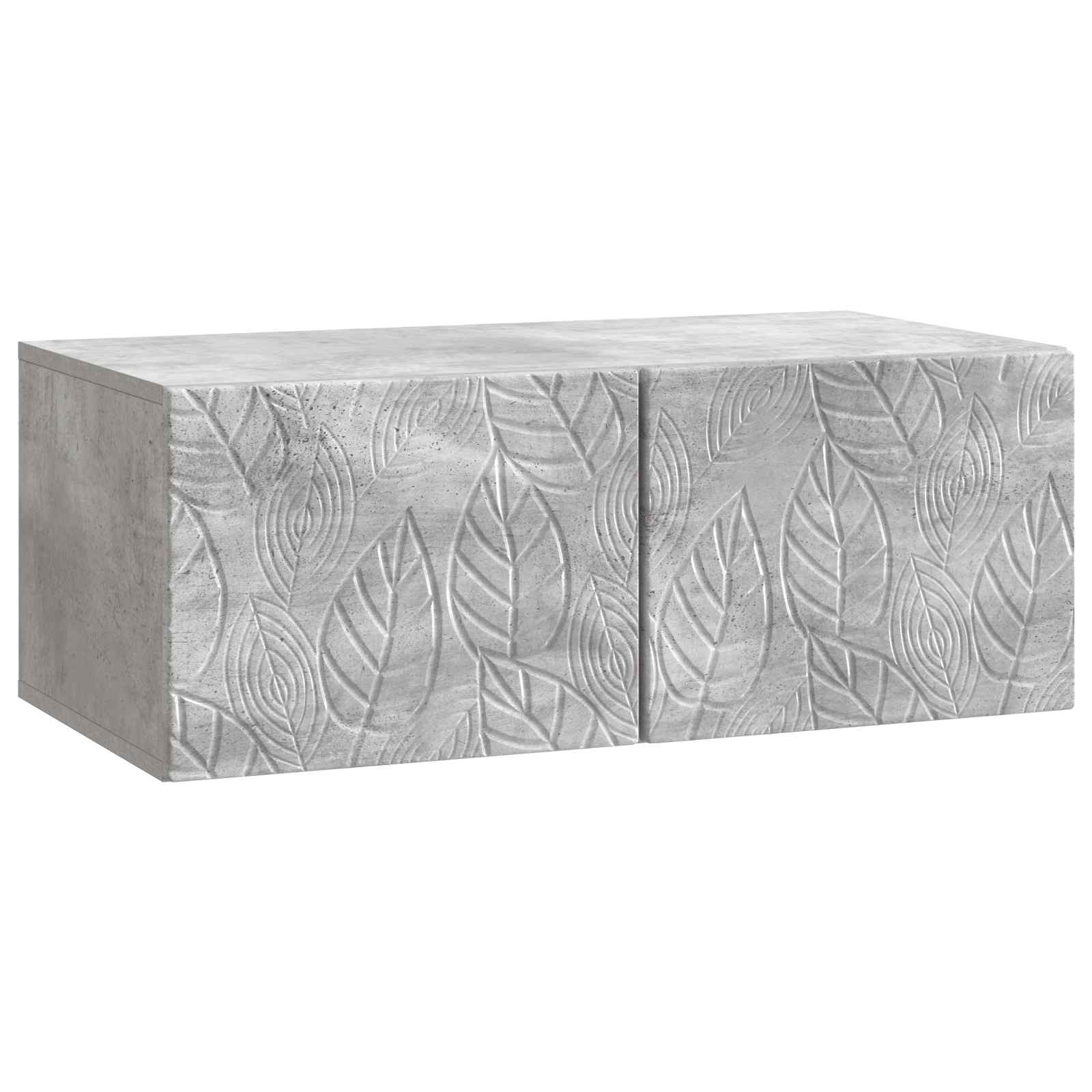 TV ormar za zid 98 x 31 cm Betonska siva Konstruirano drvo