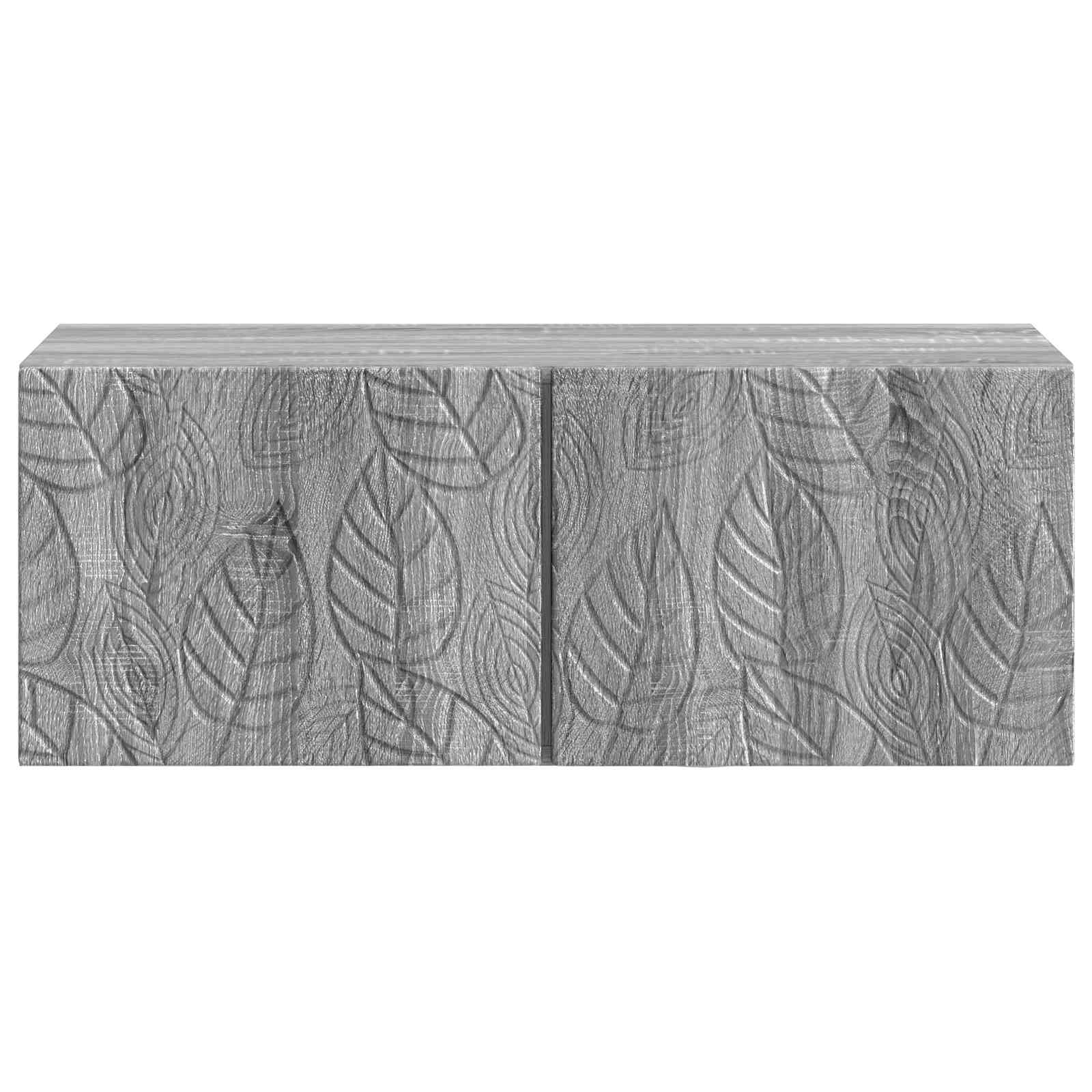 TV ormar za zid 98 x 31 cm Siva Sonoma Konstruirano drvo Zidne