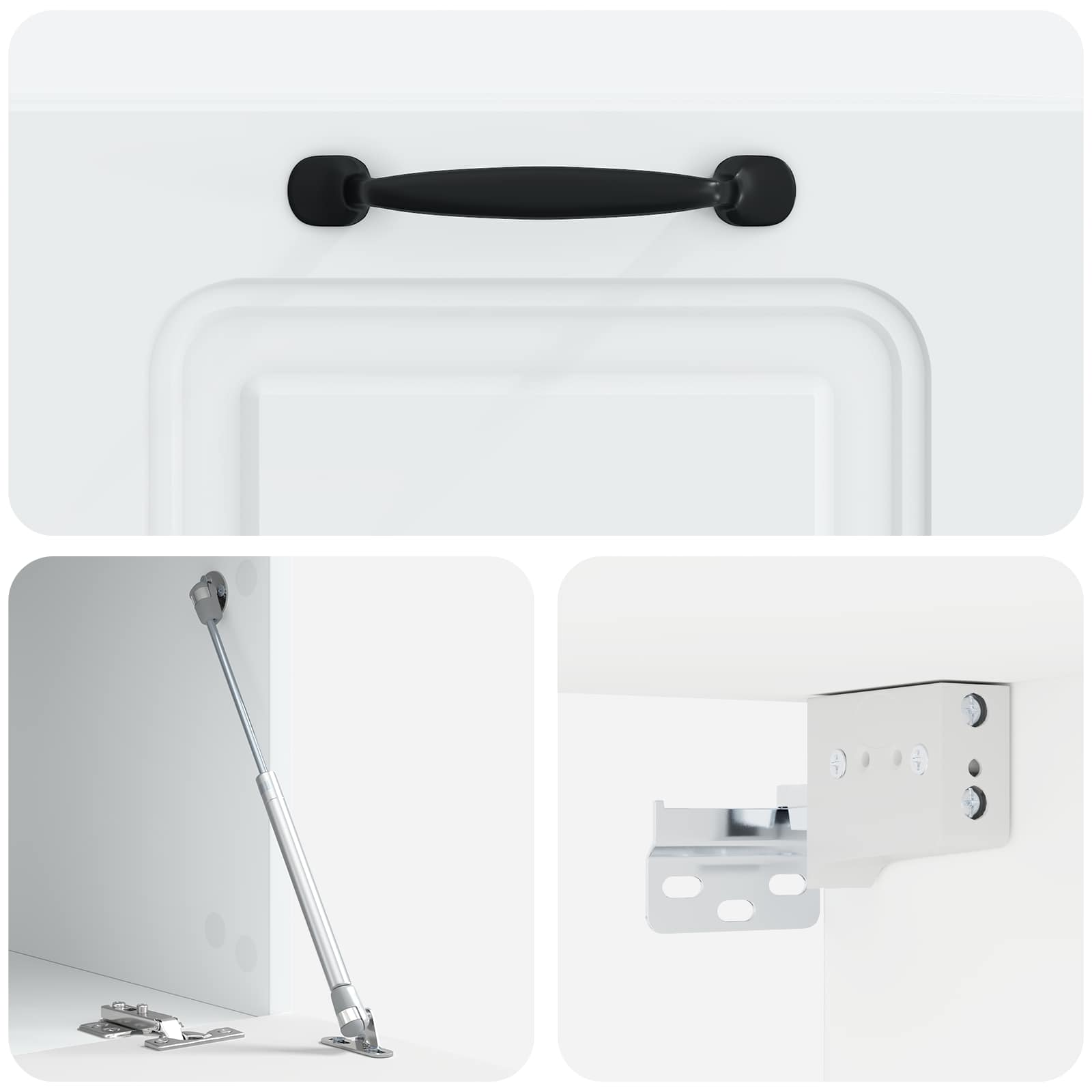 TV ormar za zid Bijela 59,5 x 41 x 30 cm Konstruirano drvo