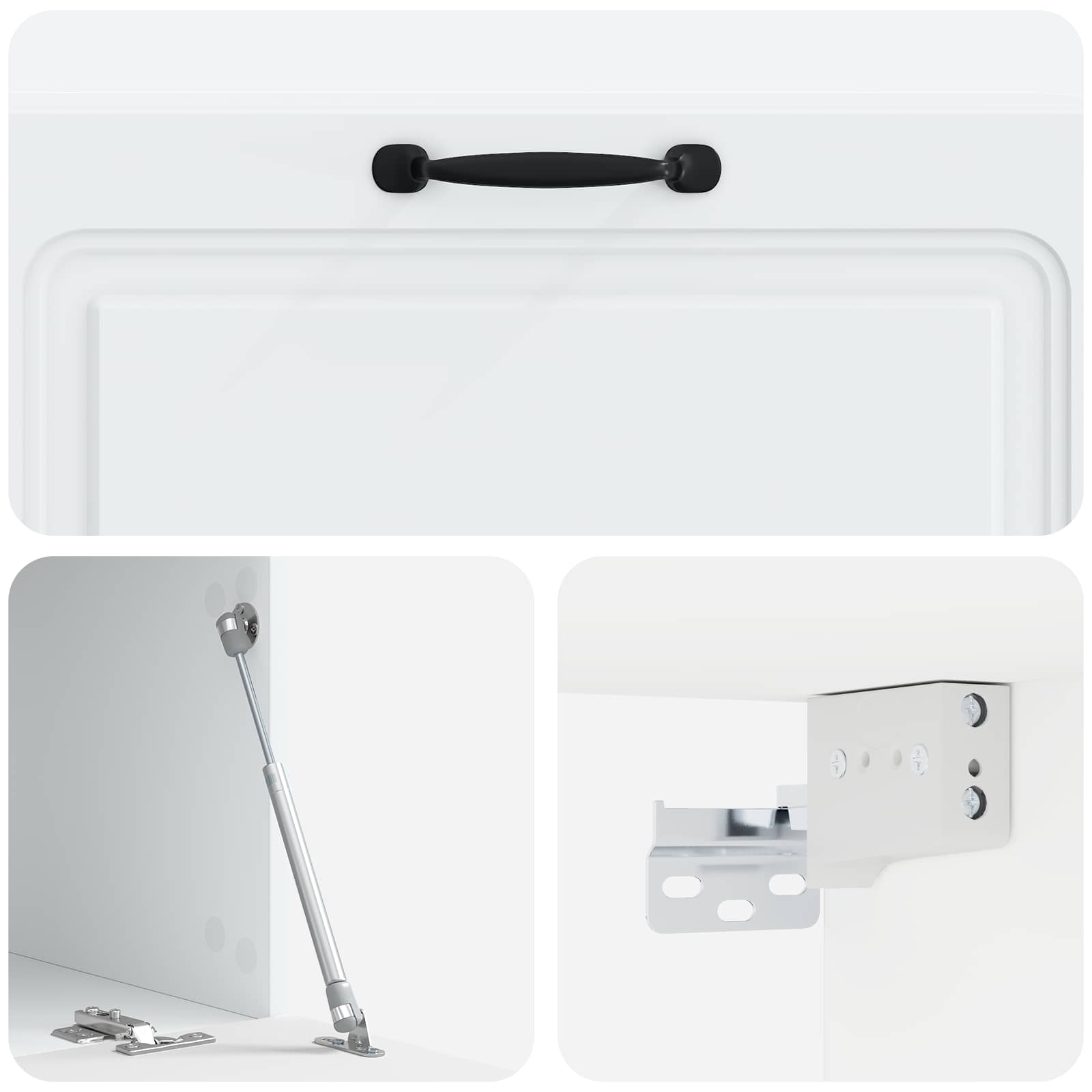 TV ormar za zid Zidne Bijela 98 x 41 x 30 cm Konstruirano drvo