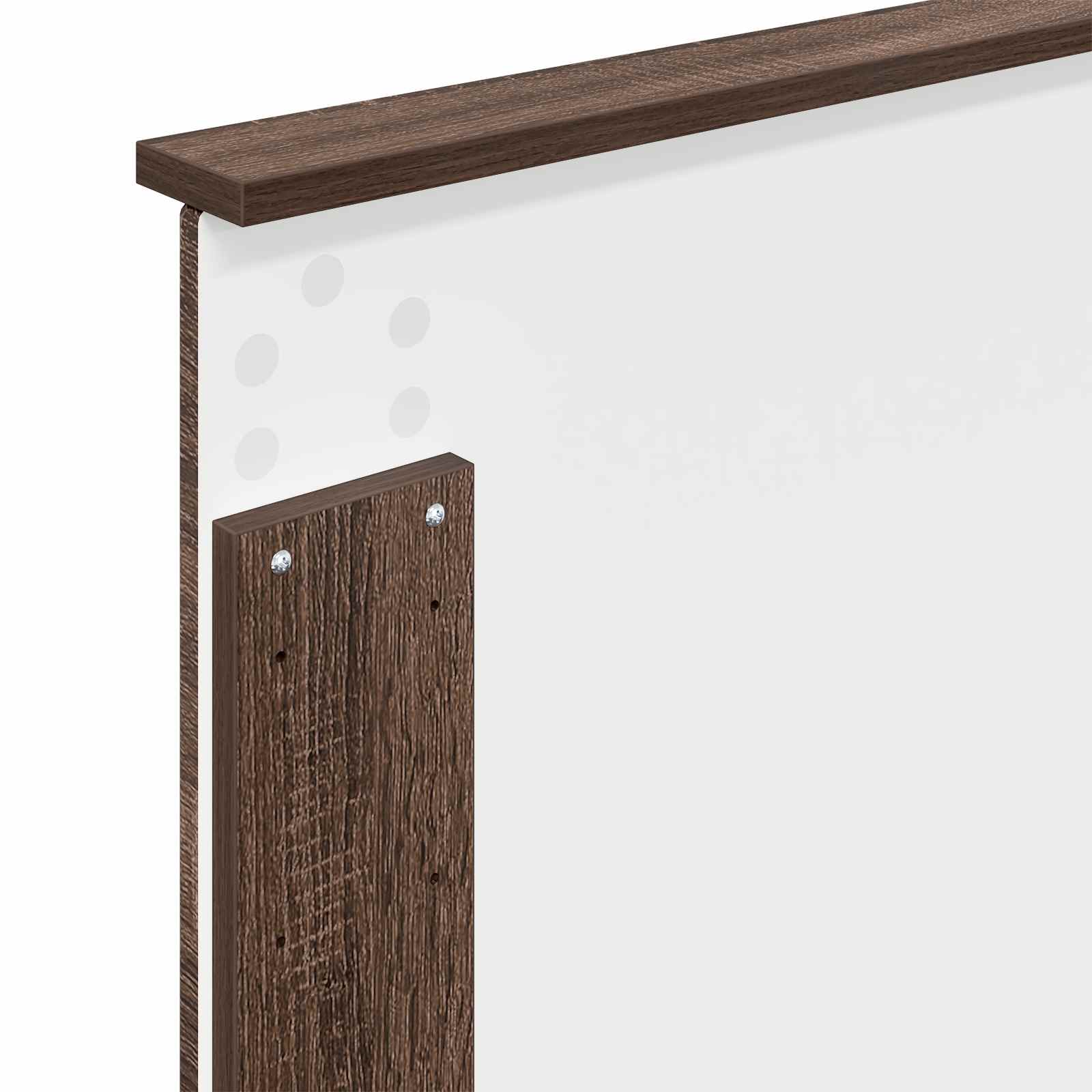 Krevetna konstrukcija Smeđi hrast 90 x 200 cm Inženjersko Drvo