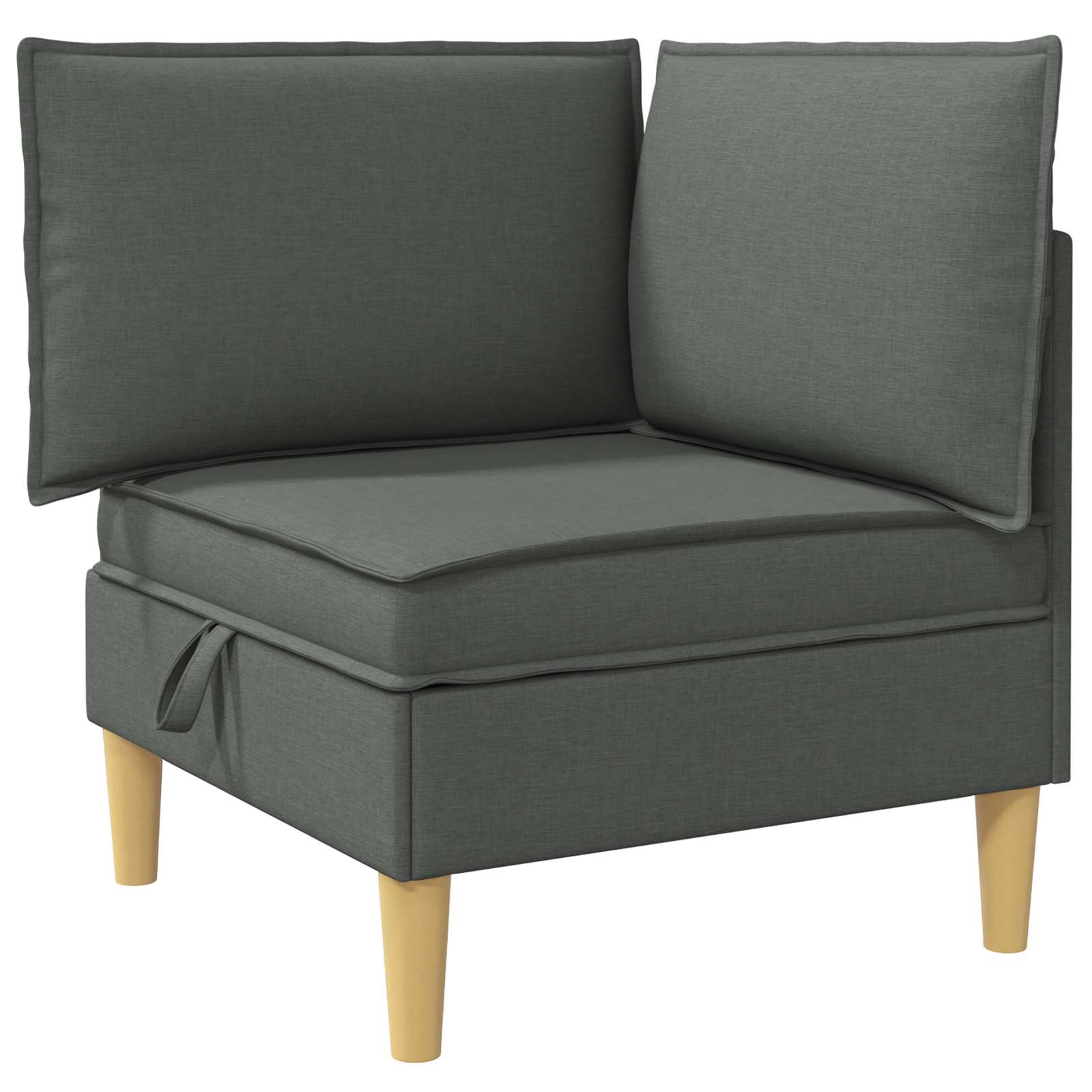 Modularni set sofe sa skladištem 4 pcs Tamnosiva Tkanina