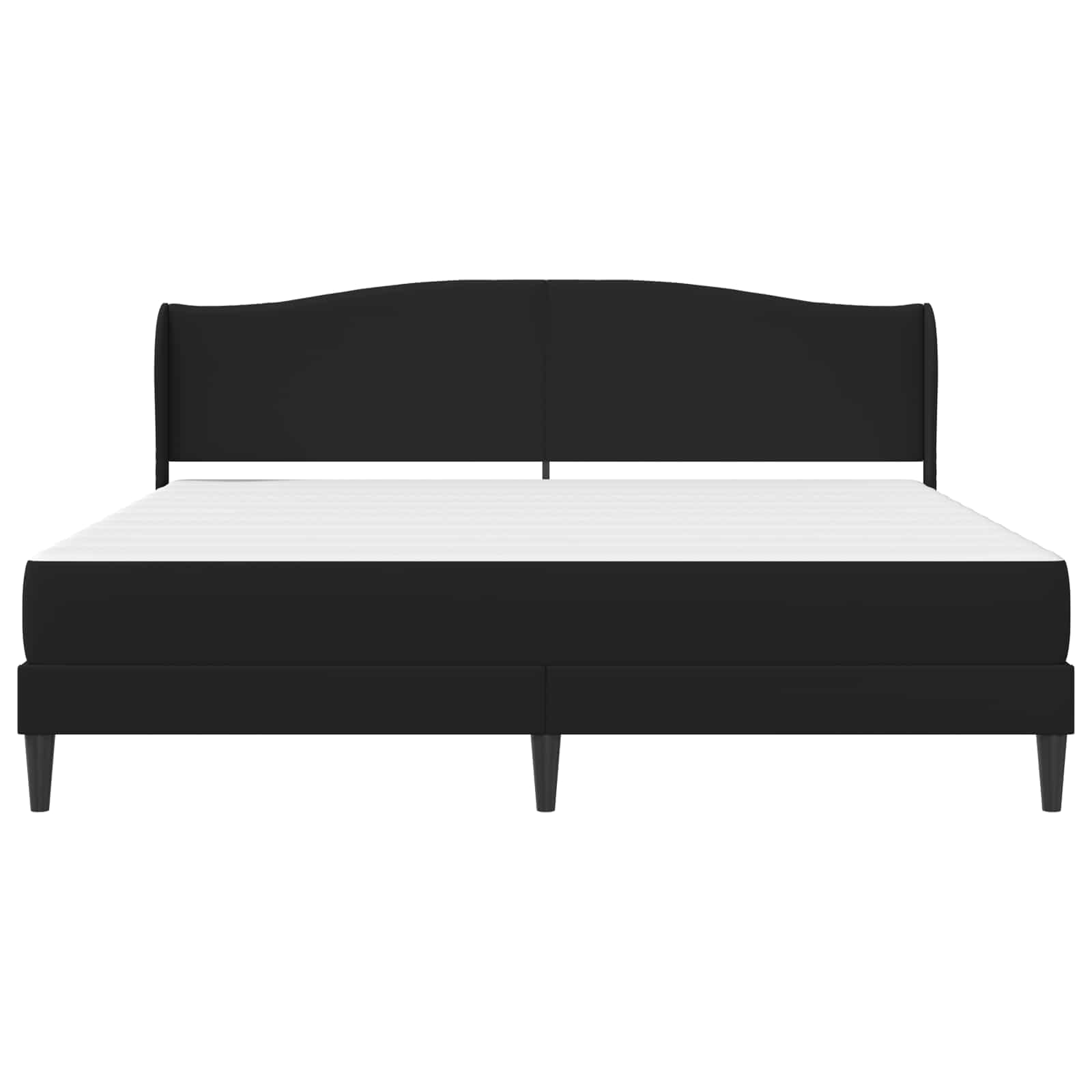 Krevetna konstrukcija Crna 200 x 200 cm Umjetna koža