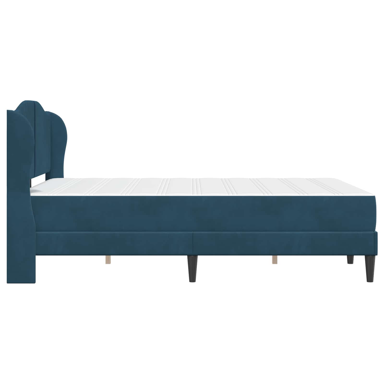 Krevetna konstrukcija 2 pcs Plava 120 x 190 cm Baršun