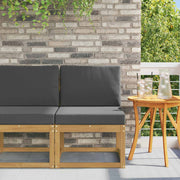 Set vanjskih sofa Bijela i antracit 59 x 63 x 73 cm