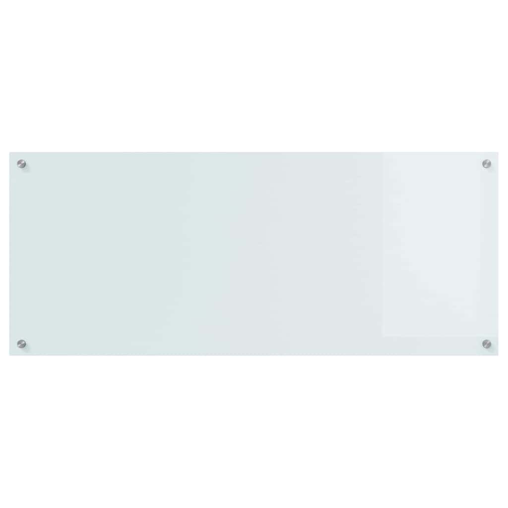 Kuhinjski zid 2 pcs Bijelo 120 x 50 cm Staklo otporno na udarce