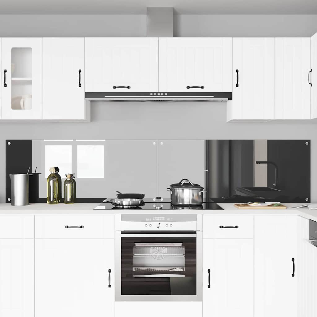 Kuhinjski zid 2 pcs Tamno siva 120 x 50 cm
