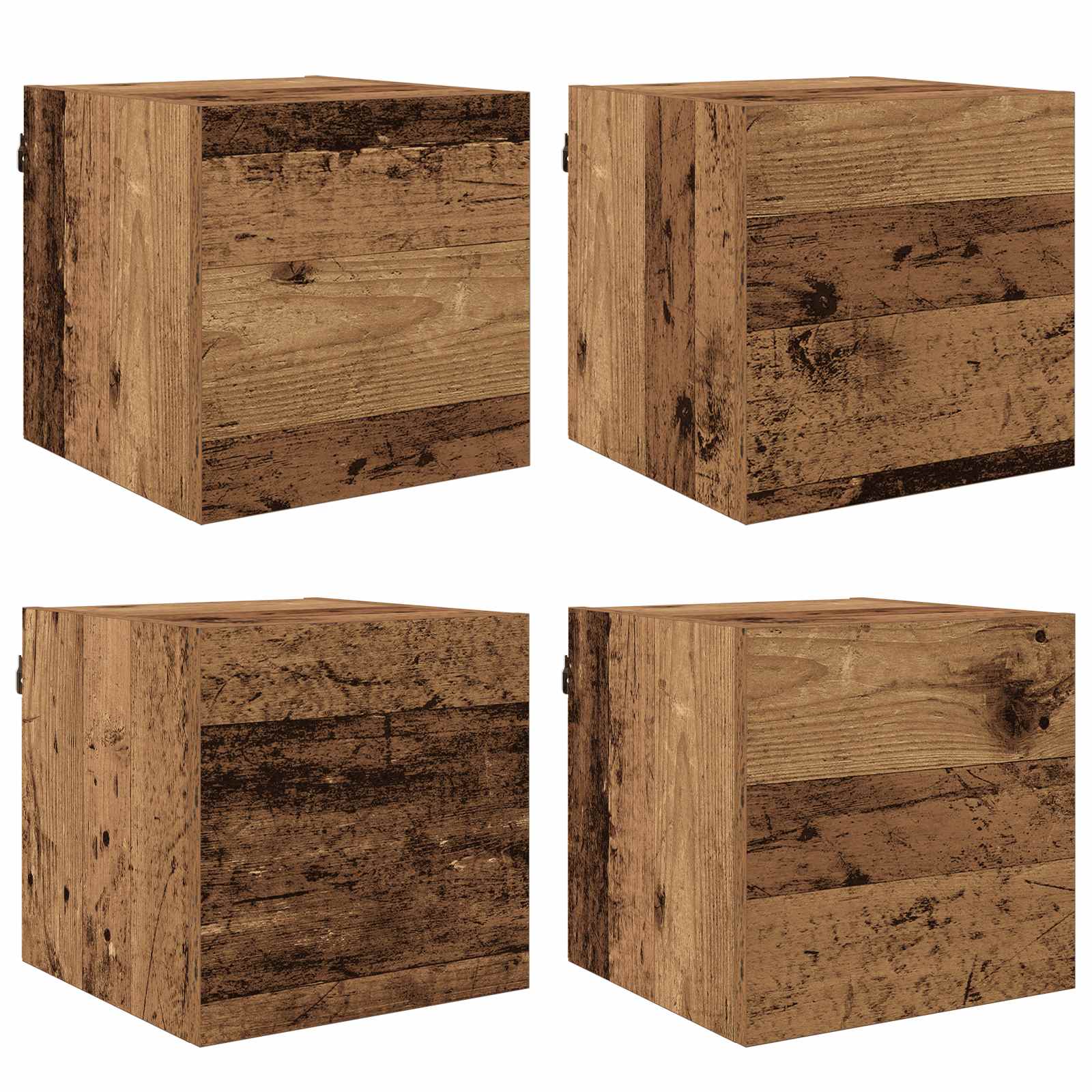 Ormar za TV montiran na zid Zidne Staro drvo 30,5 x 30 x 30 cm