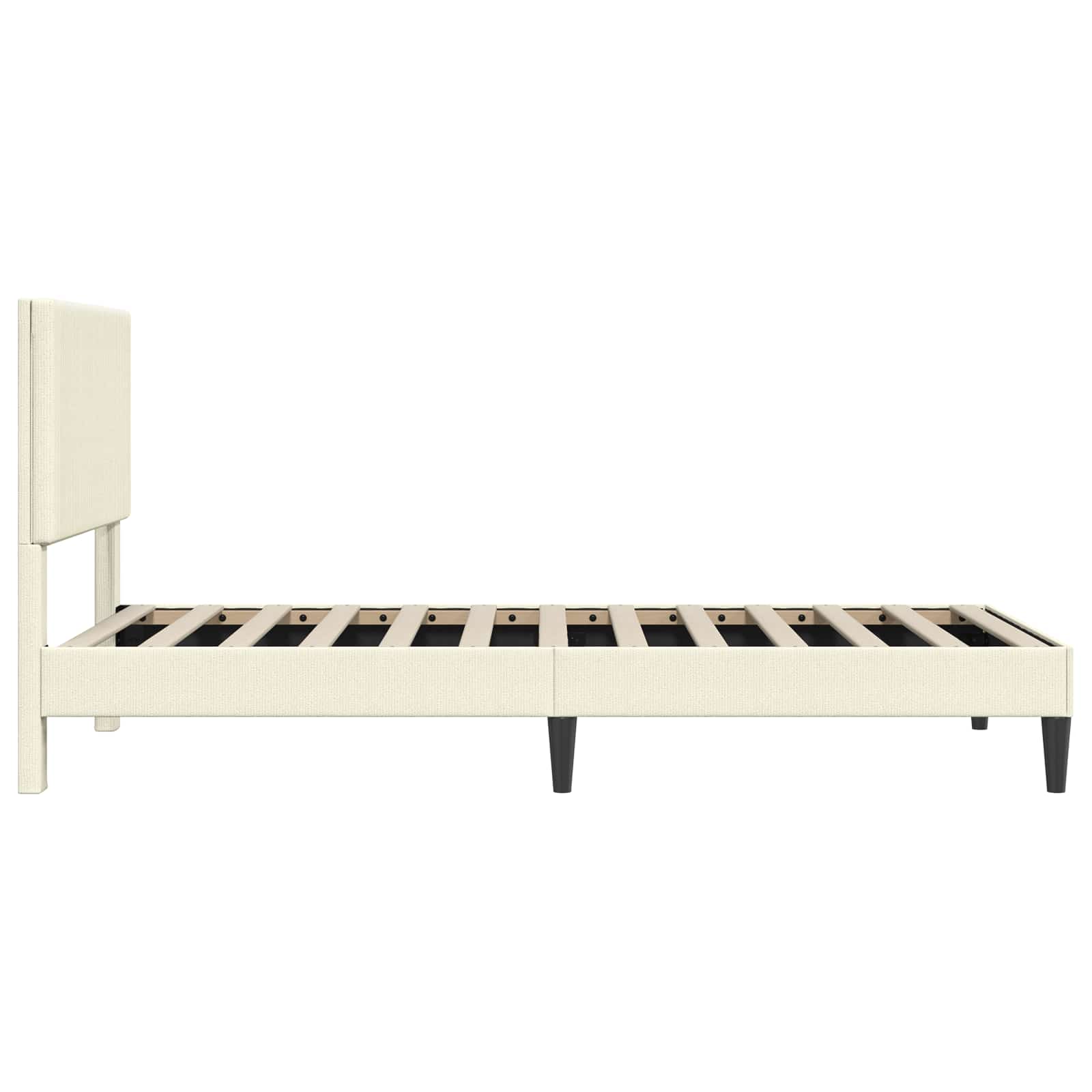 Krevetna konstrukcija Krem 100 x 200 cm Kordura tekstil