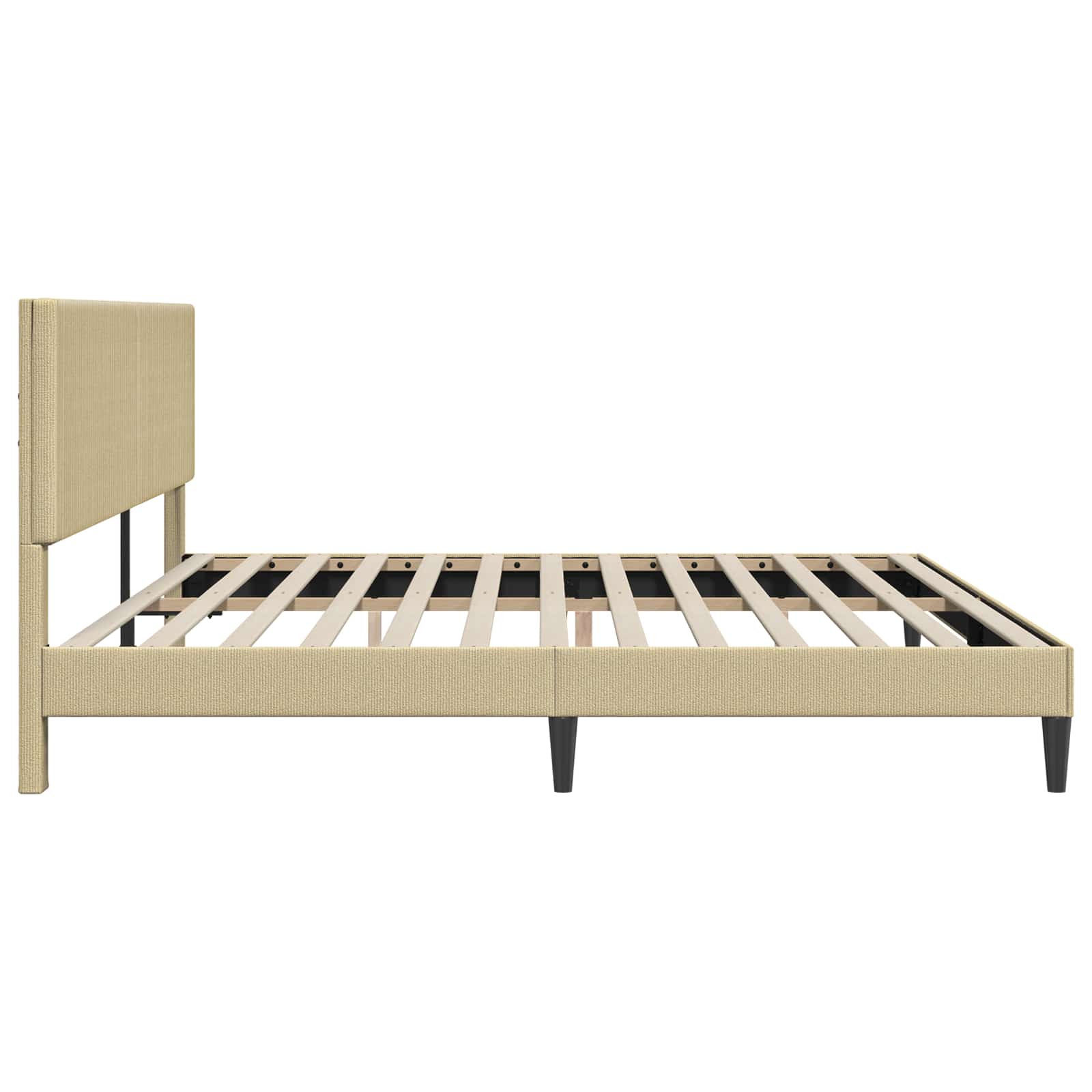 Krevetna konstrukcija Svijetlozeleni sivi 200 x 200 cm