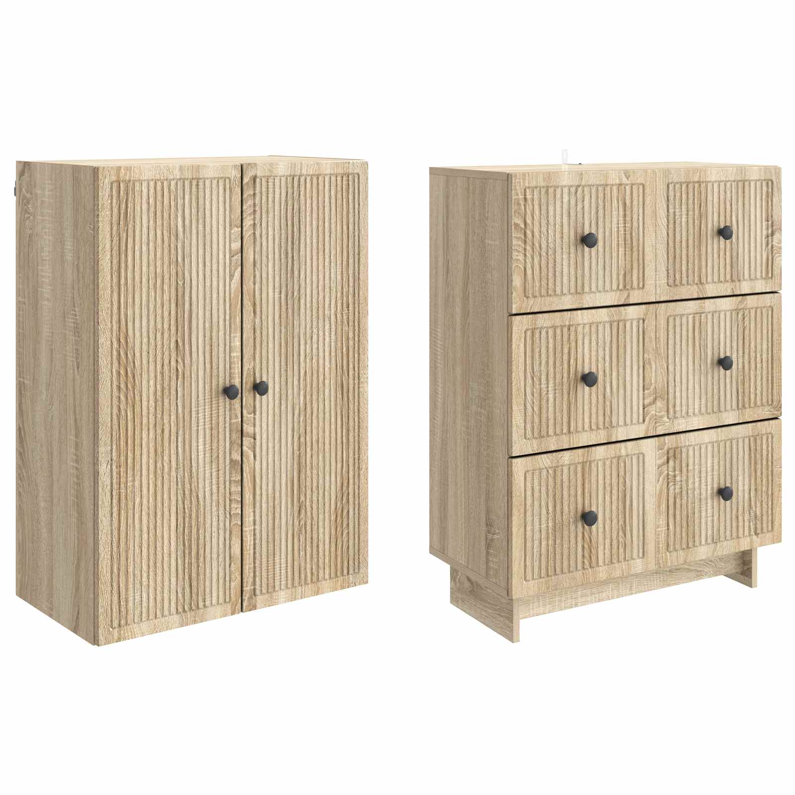 Set ormara 2 pcs 66 x 34,5 x 90 cm Konstruirano drvo