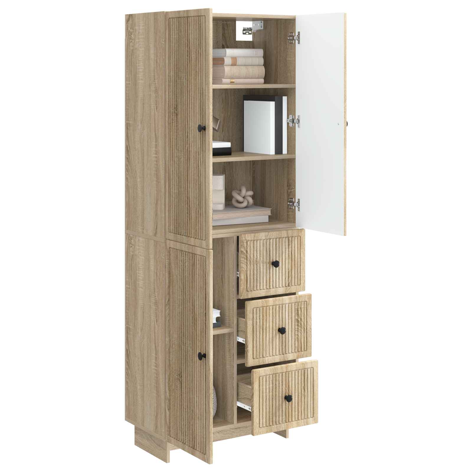 Set ormara 2 pcs 66 x 34,5 x 90 cm Konstruirano drvo