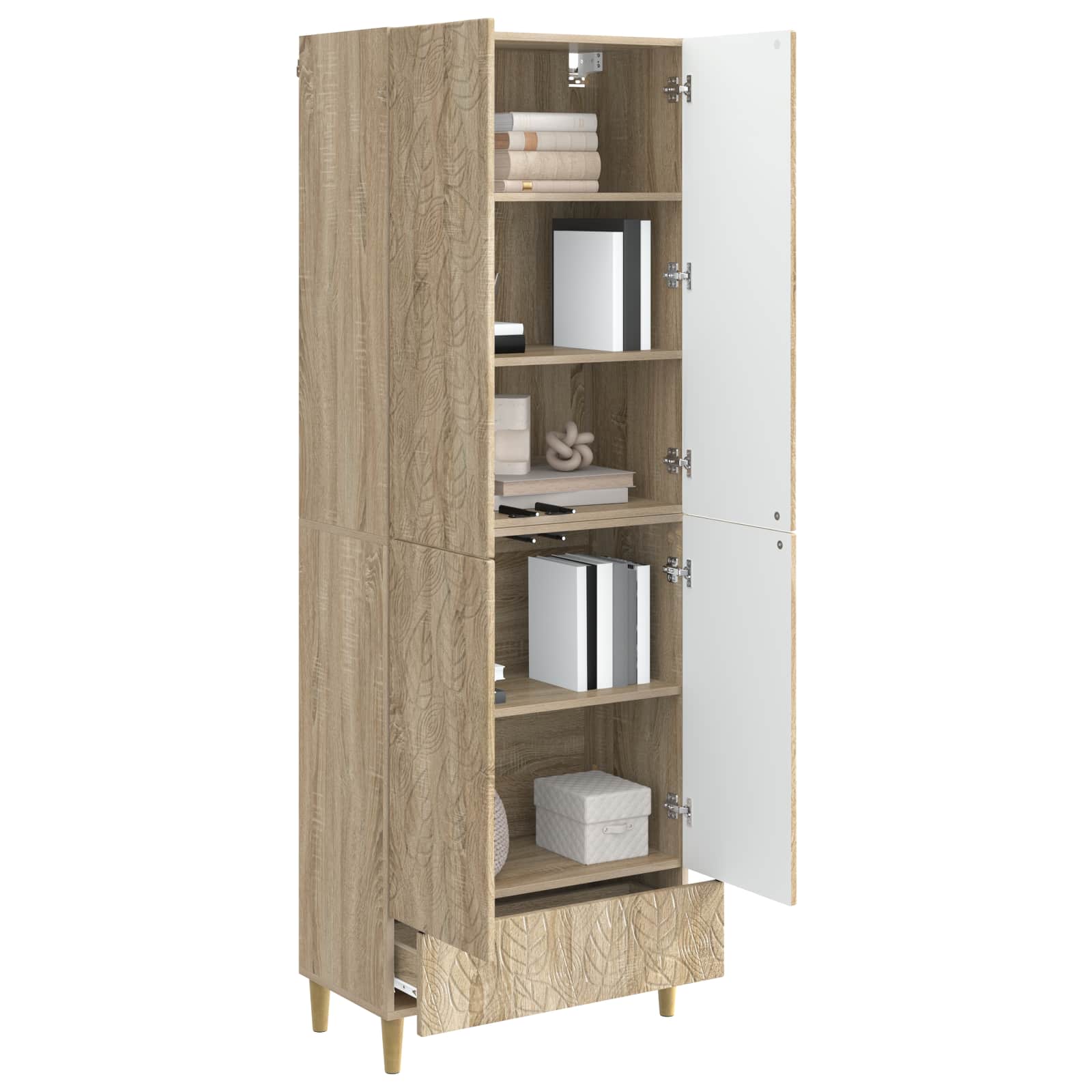Set ormara 2 pcs Hrast sonoma Konstruirano drvo