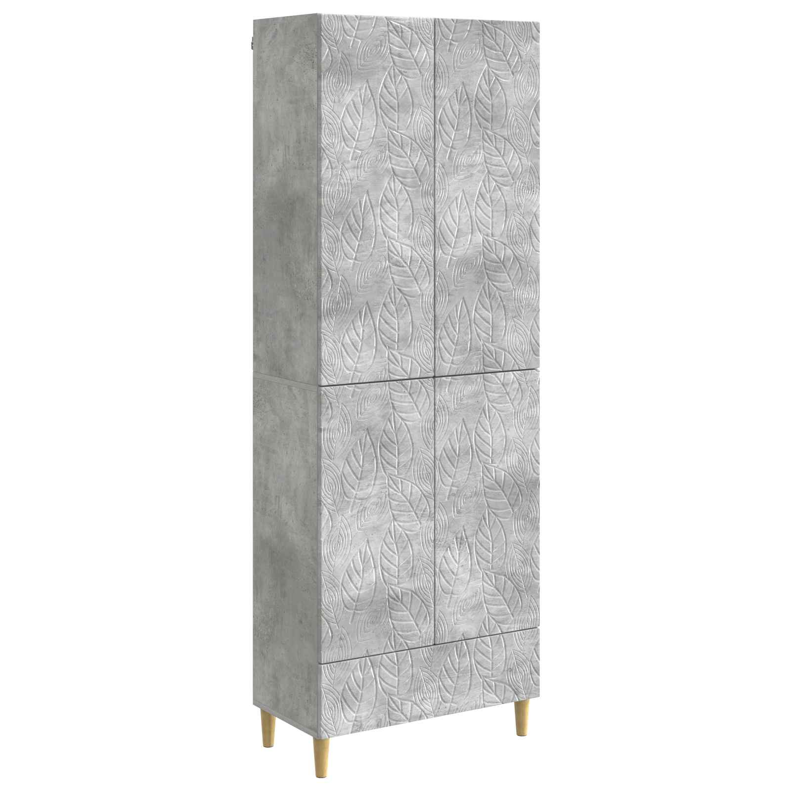 Set ormara 2 pcs Betonska siva Konstruirano drvo