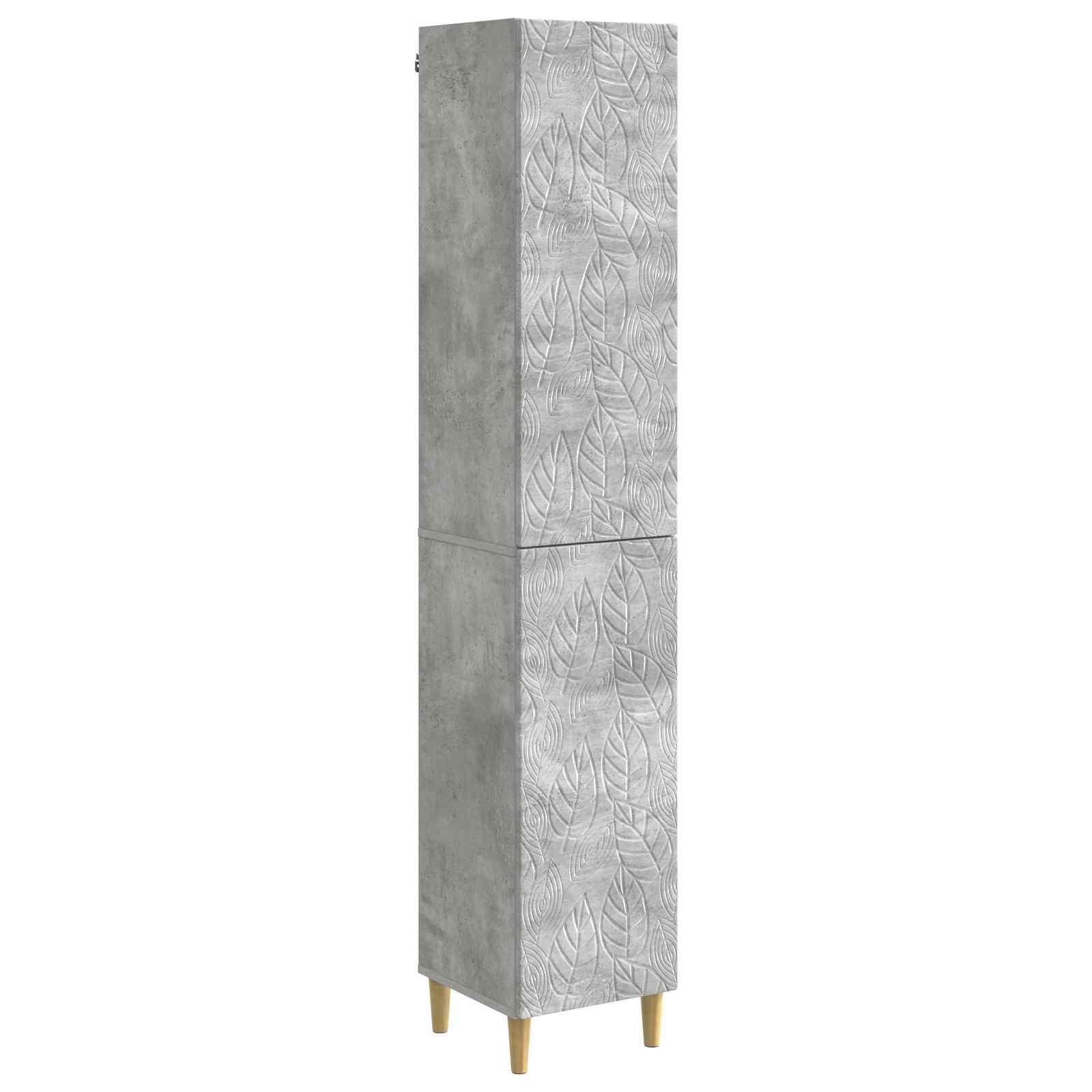 Set ormara 2 pcs Betonska siva Konstruirano drvo
