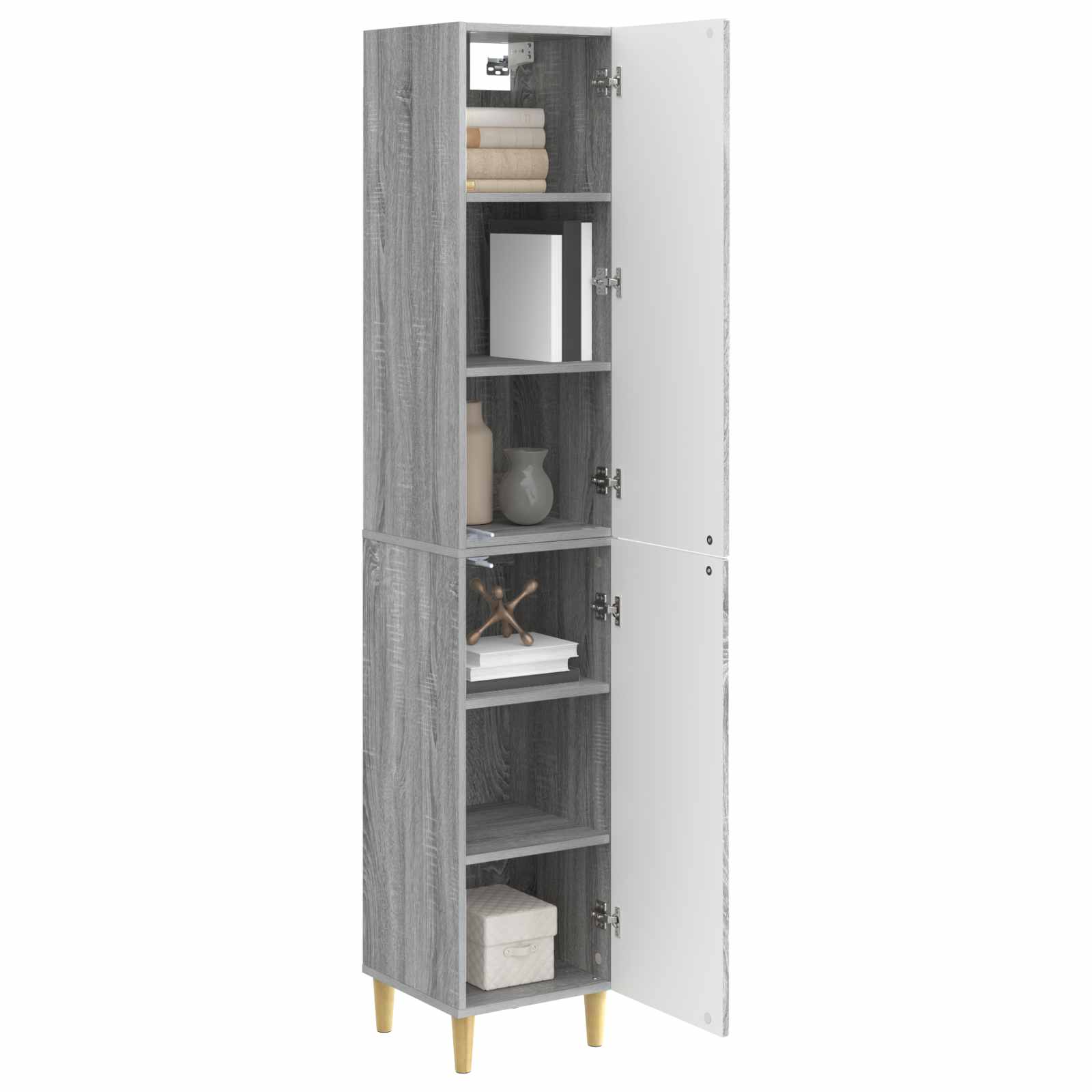 Set ormara 2 pcs Siva Sonoma Konstruirano drvo