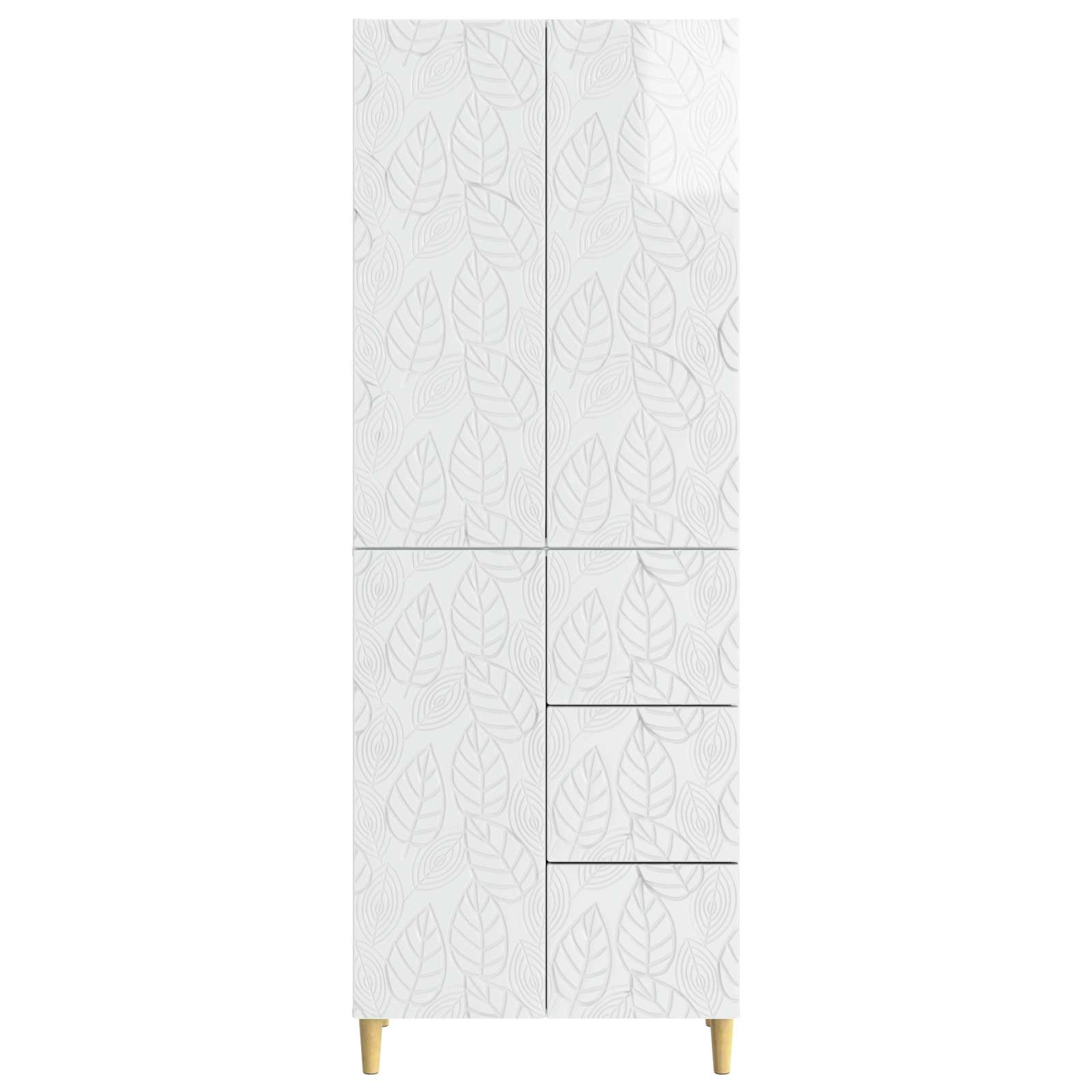2 pcs Bijela visokog sjaja