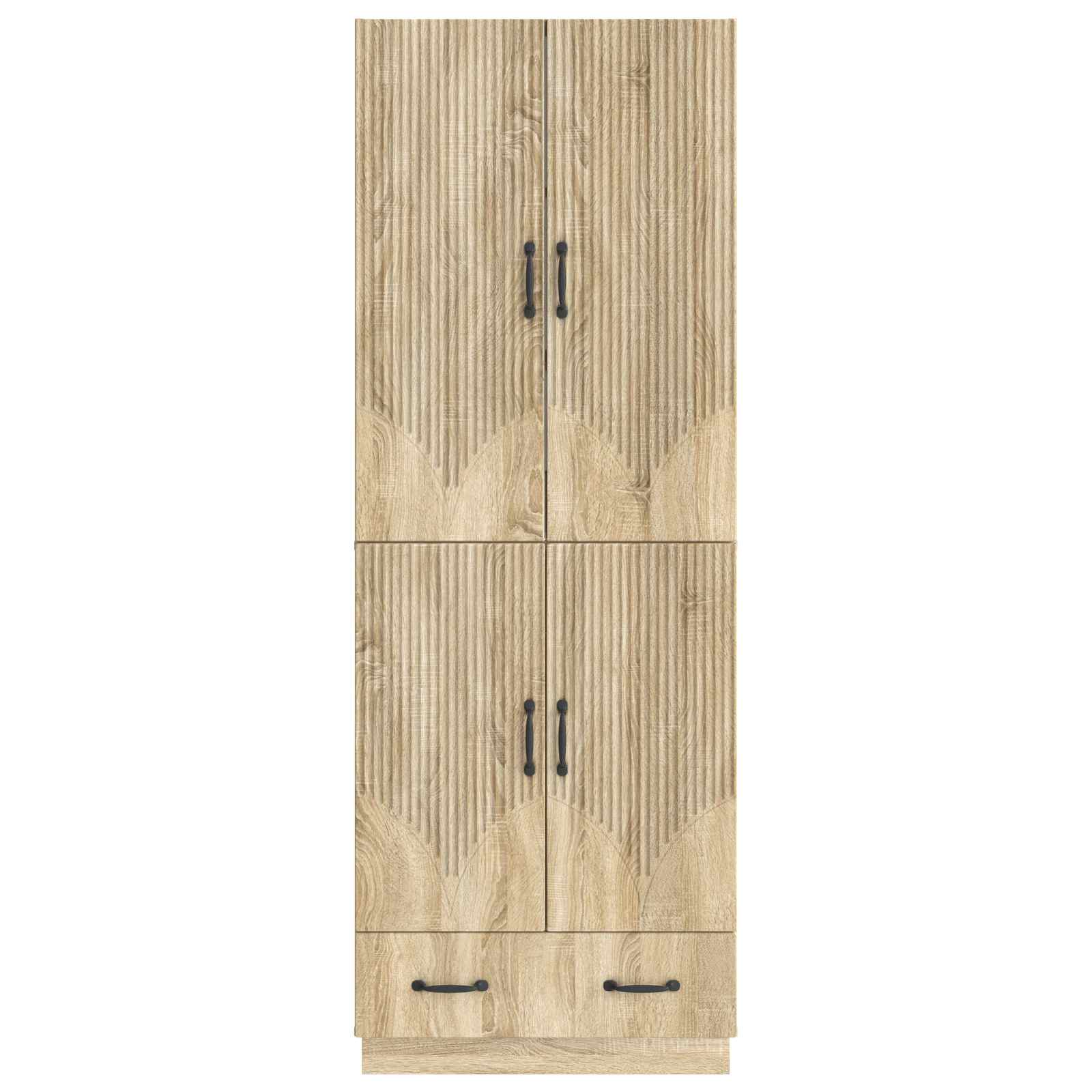 Set ormara 2 pcs Hrast sonoma Konstruirano drvo