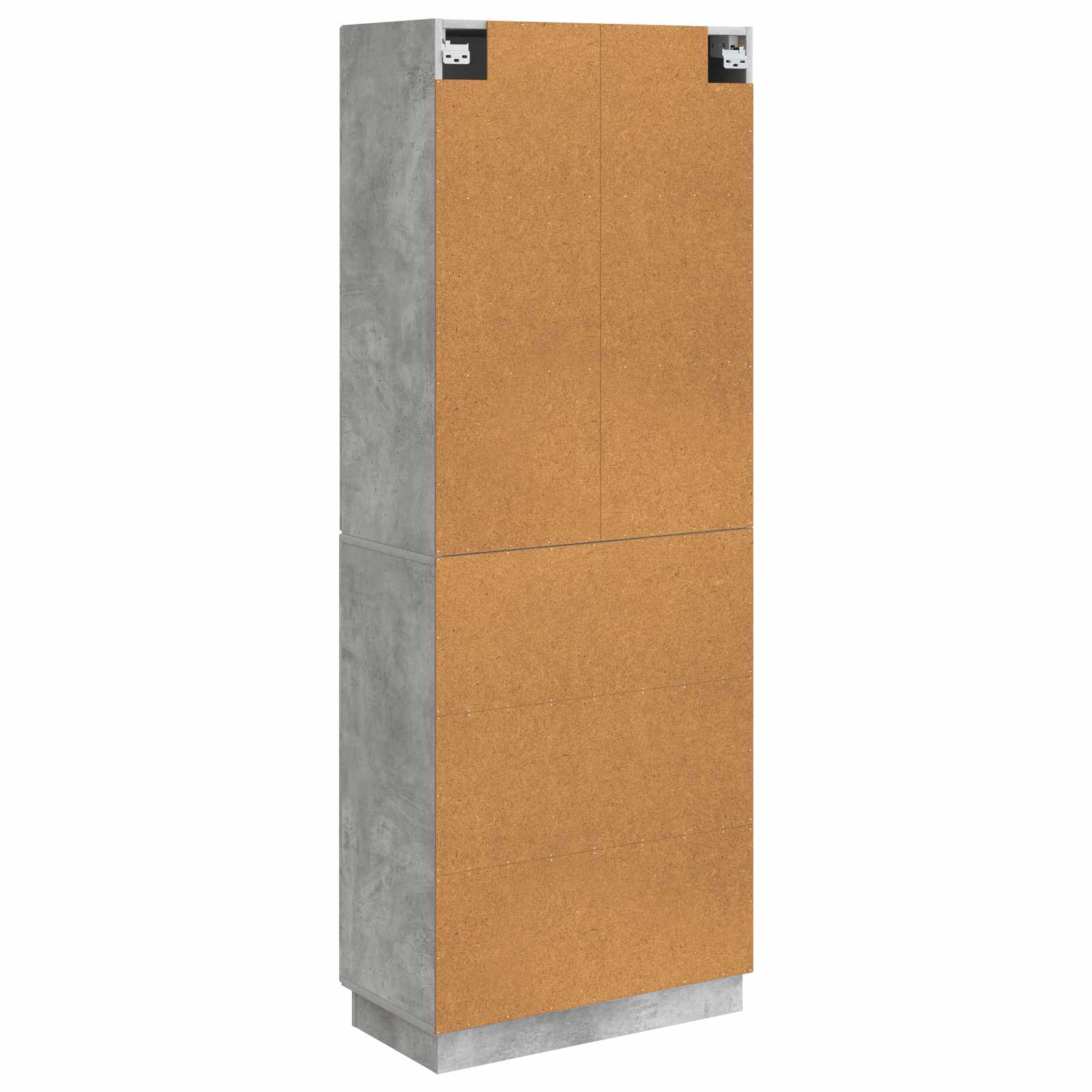 Set ormara 2 pcs Betonska siva Konstruirano drvo