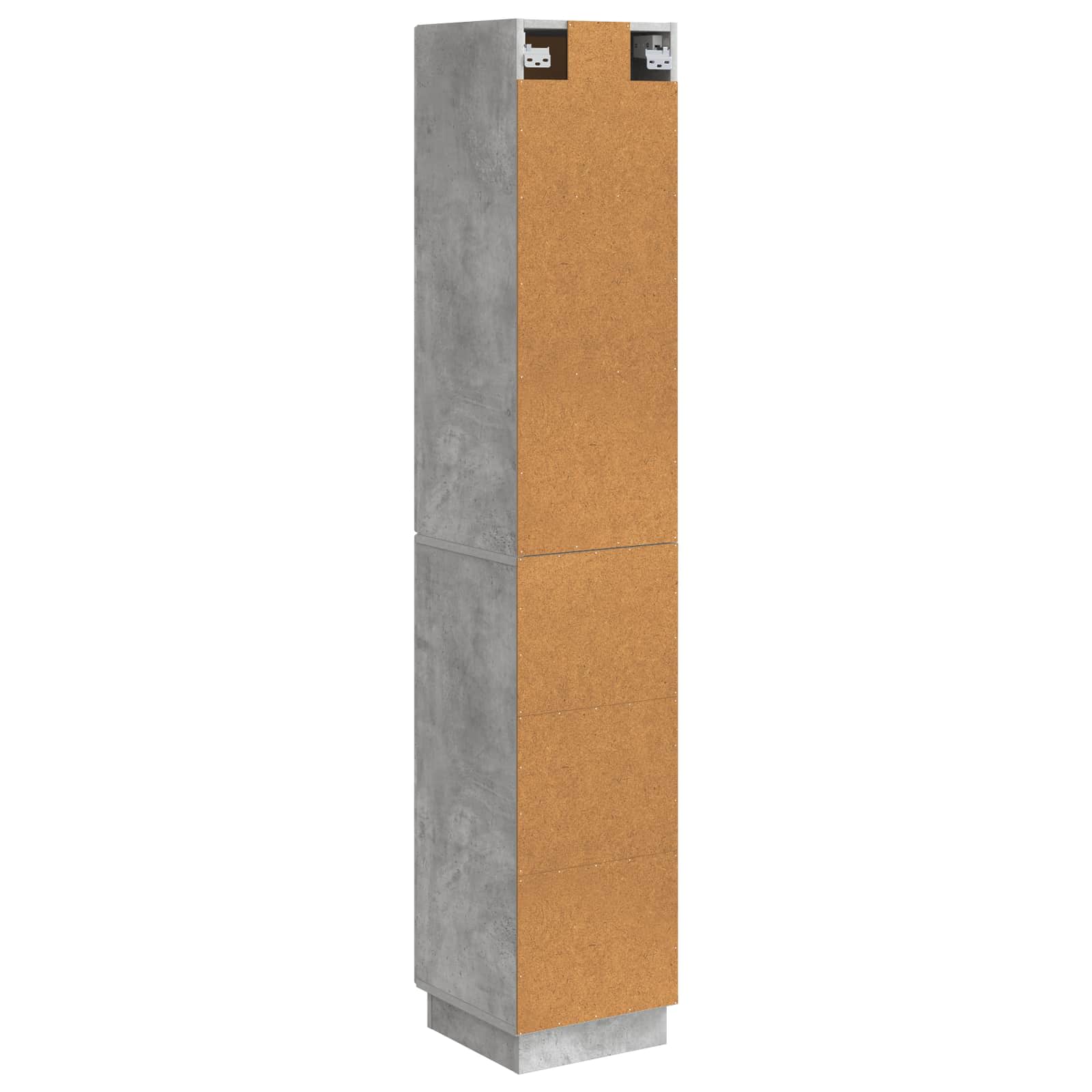 Set ormara 2 pcs Betonska siva Konstruirano drvo