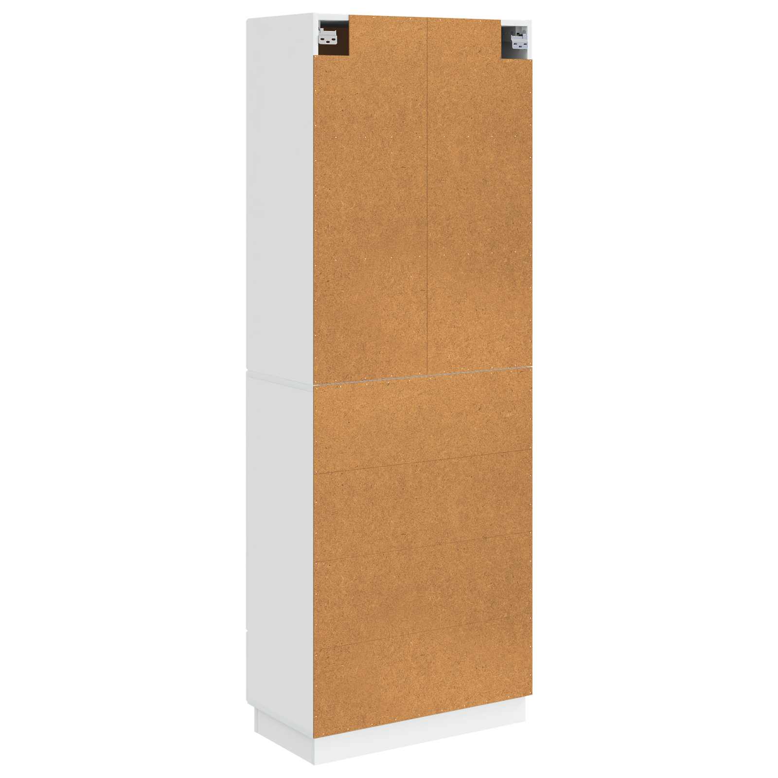 Set ormara 2 pcs Bijela visokog sjaja 66 x 34,5 x 87 cm