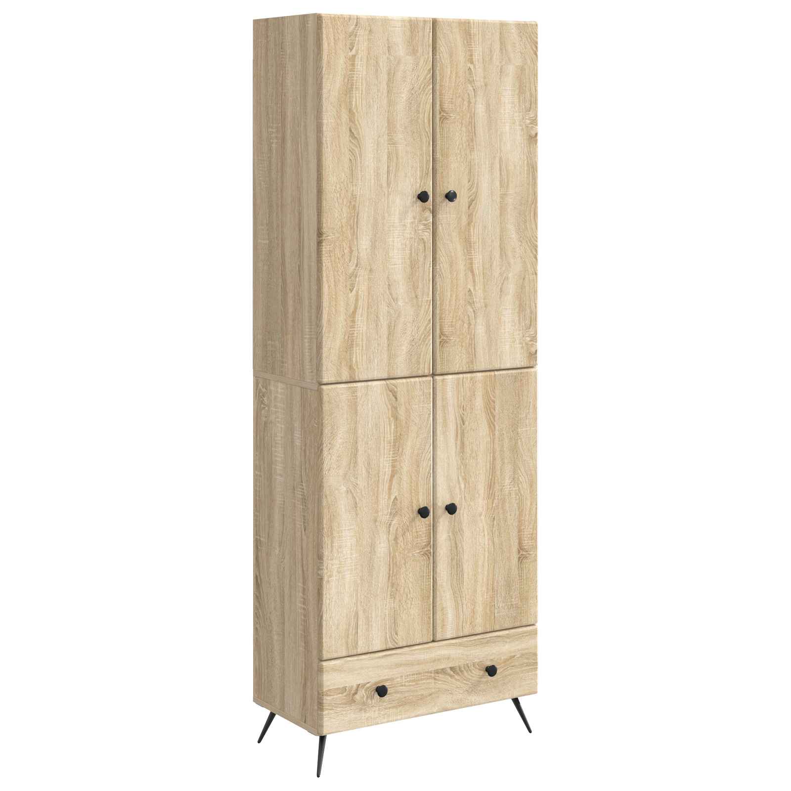 Set ormara 2 pcs Hrast sonoma Konstruirano drvo