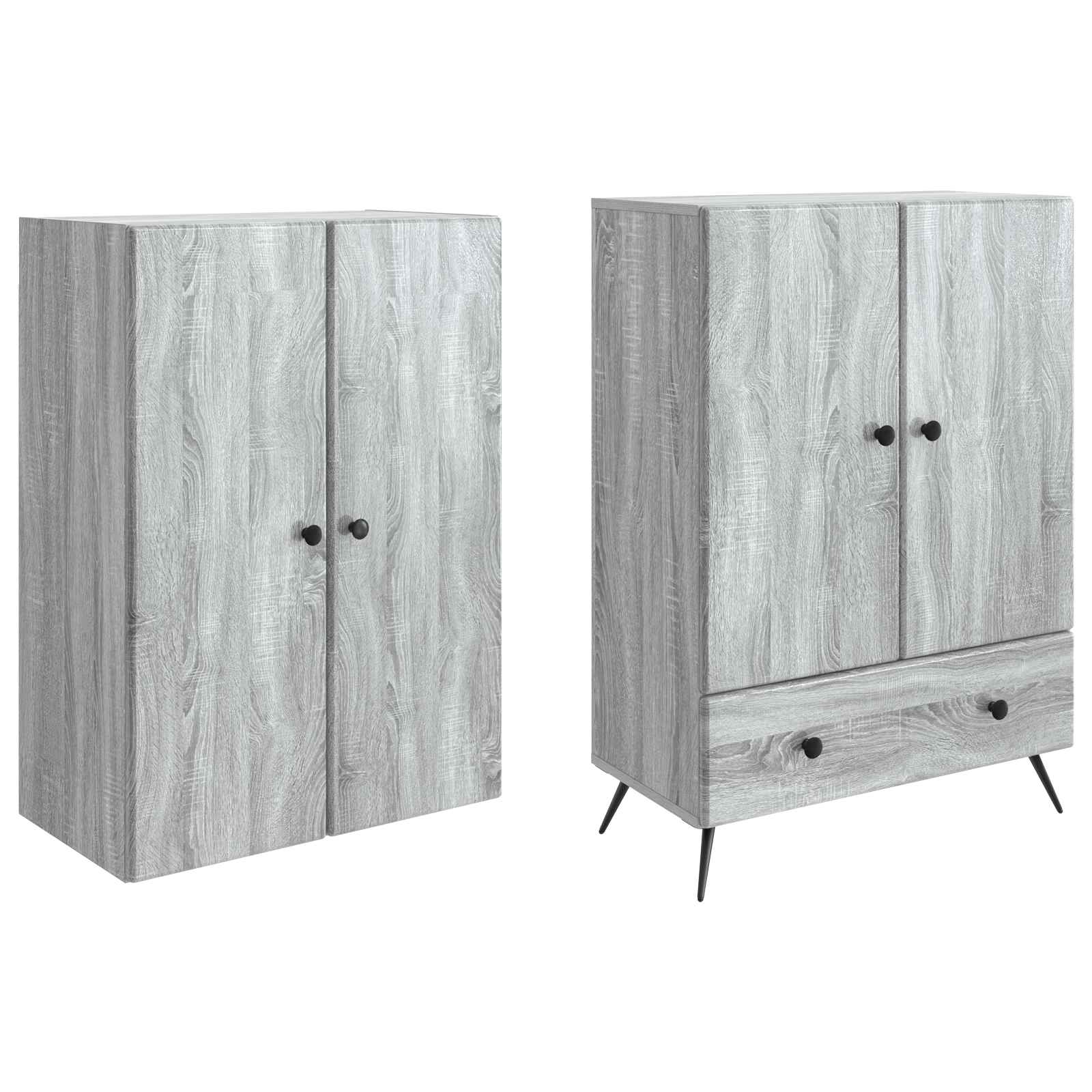 Set ormara 2 pcs Siva Sonoma Konstruirano drvo