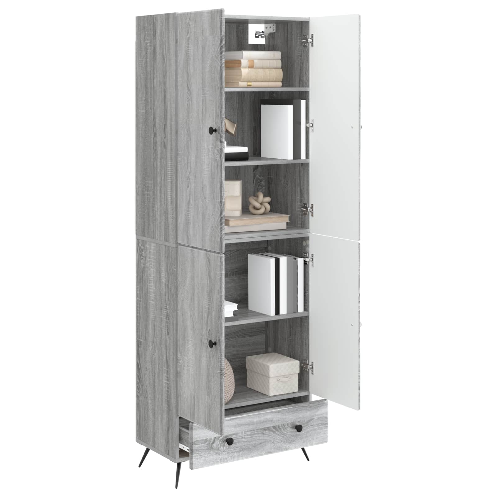 Set ormara 2 pcs Siva Sonoma Konstruirano drvo