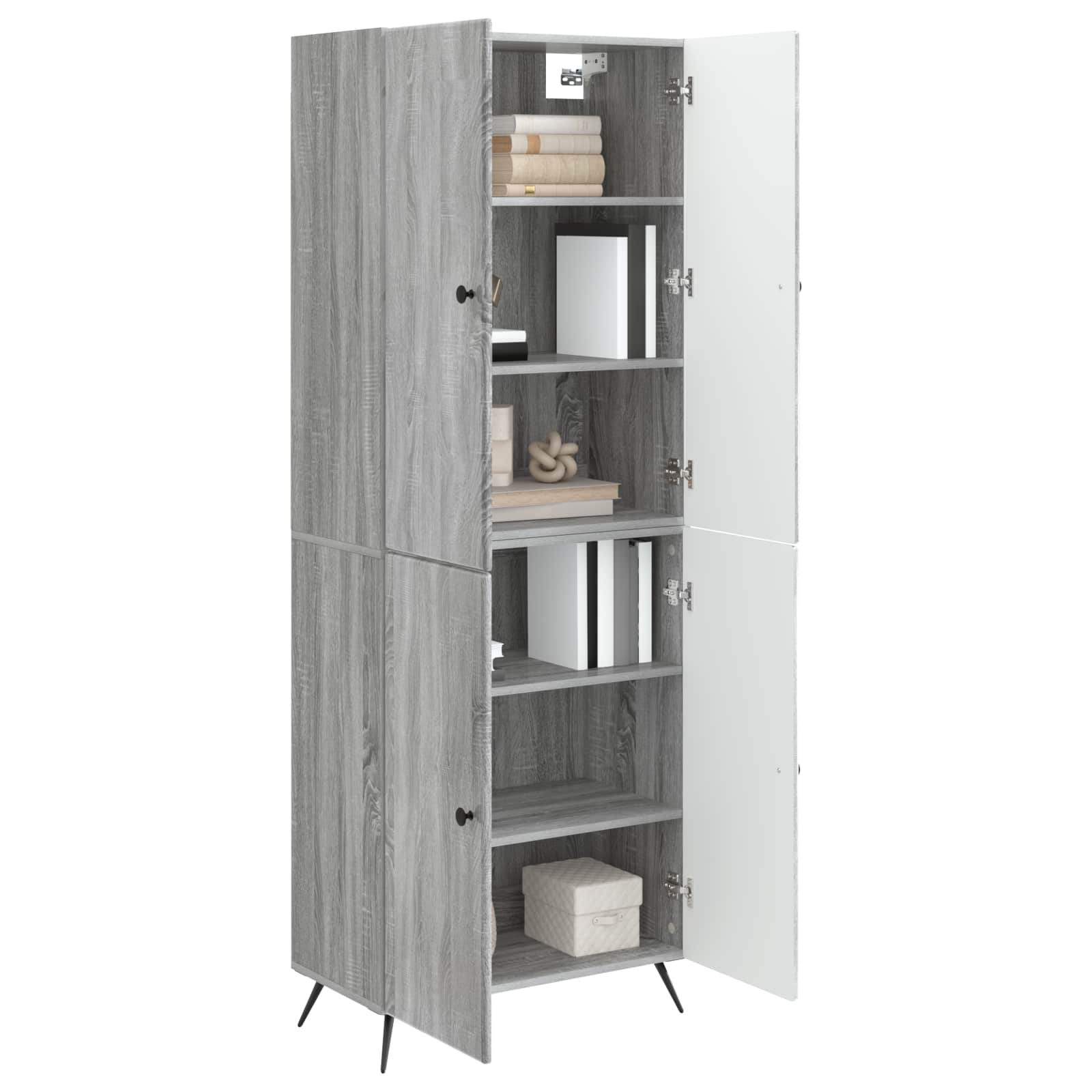 Set ormara 2 pcs Siva Sonoma Konstruirano drvo