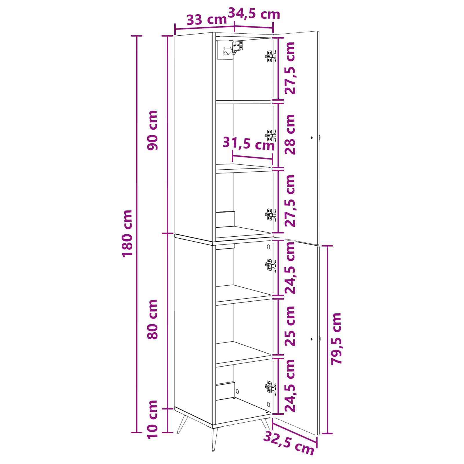 Set ormara 2 pcs Betonska siva Konstruirano drvo