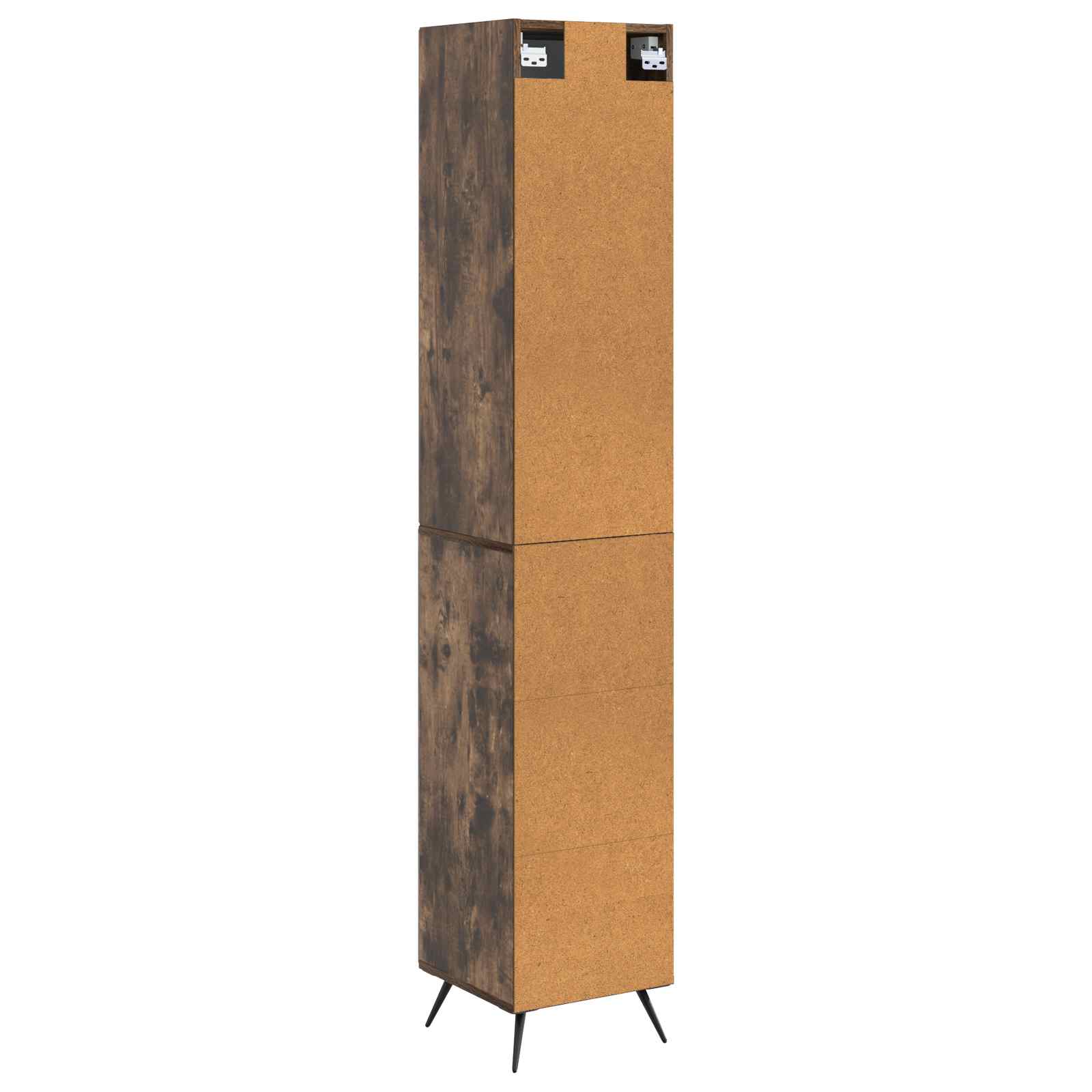 Set ormara 2 pcs Dimljeni hrast Konstruirano drvo