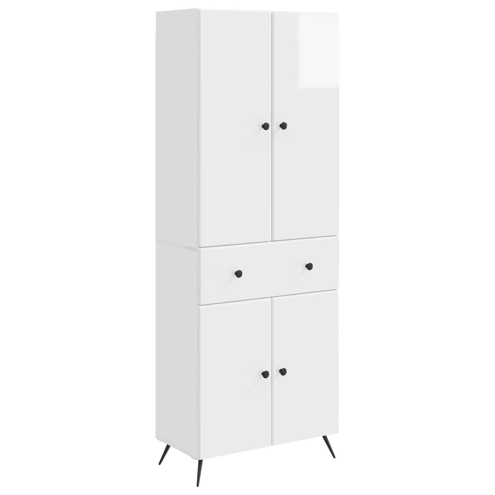 2 pcs Bijela visokog sjaja