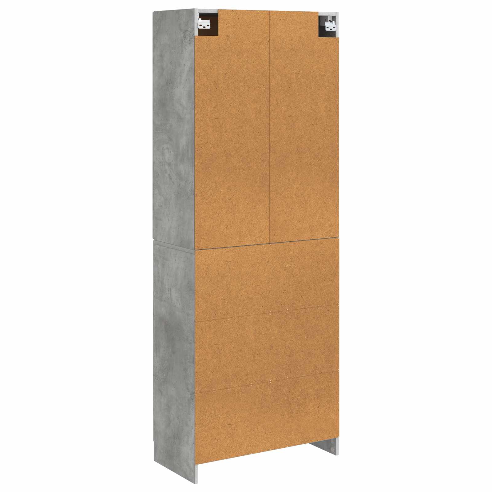 Set ormara 2 pcs Betonska siva Konstruirano drvo