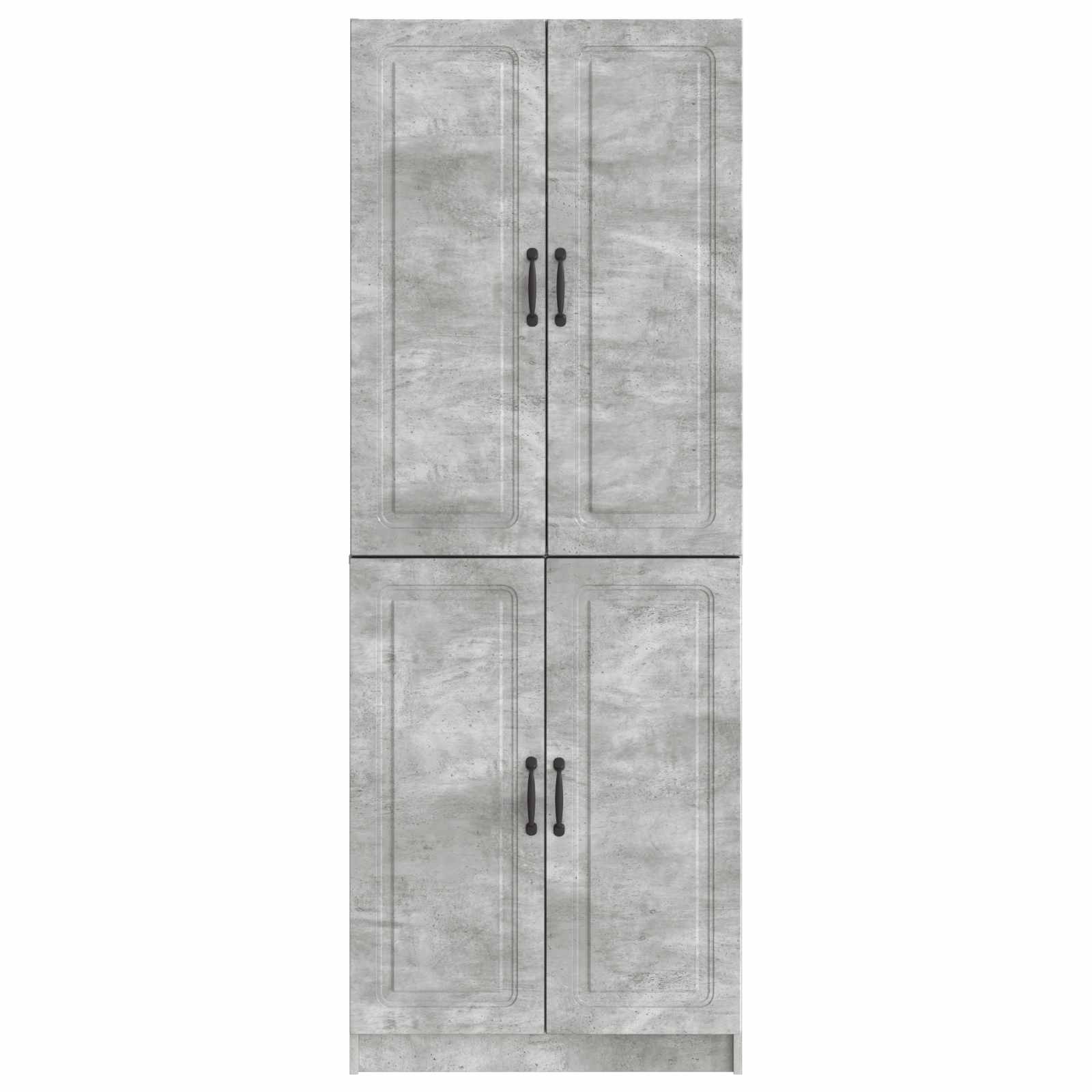 Set ormara 2 pcs Betonska siva Konstruirano drvo