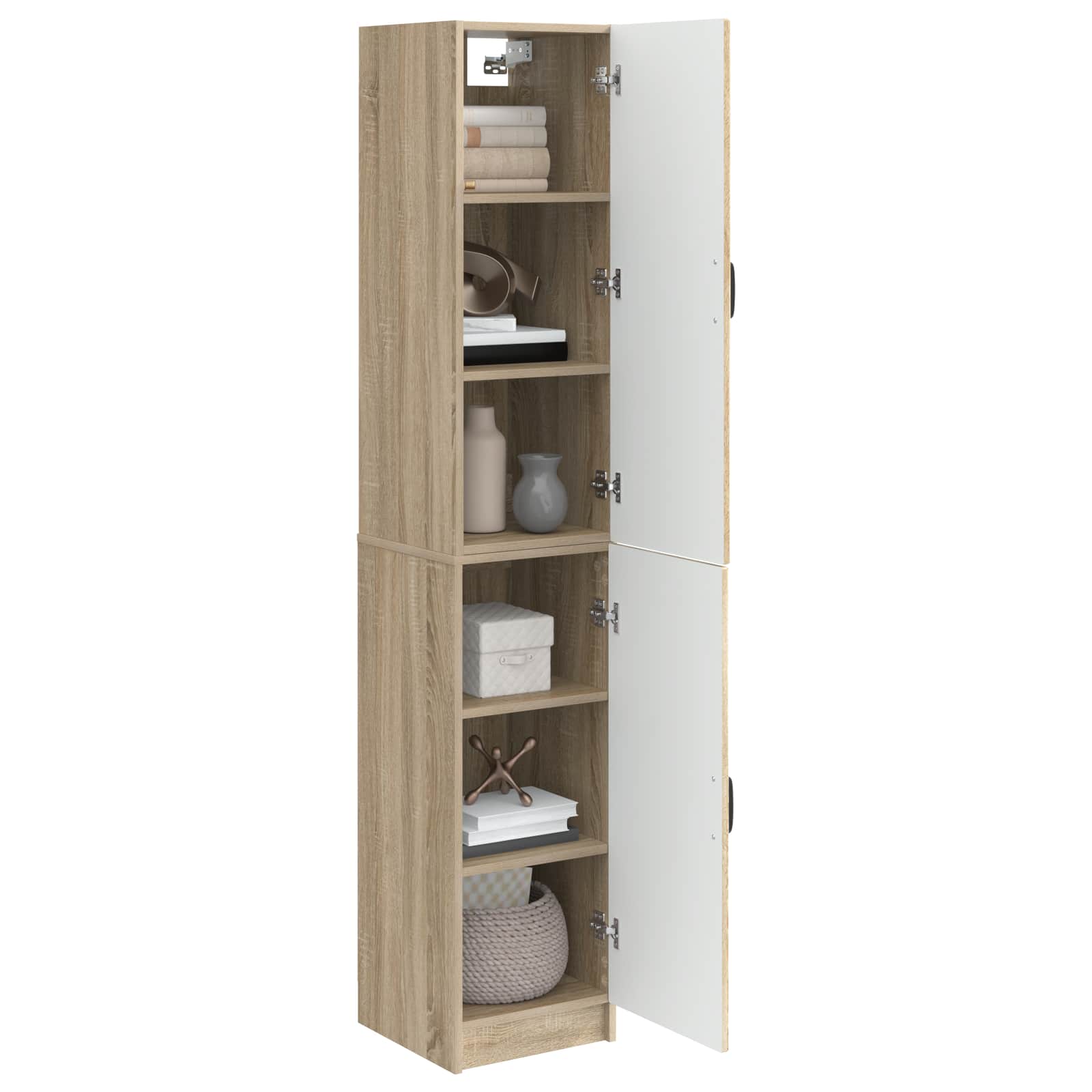 Set ormara 2 pcs Hrast sonoma Konstruirano drvo