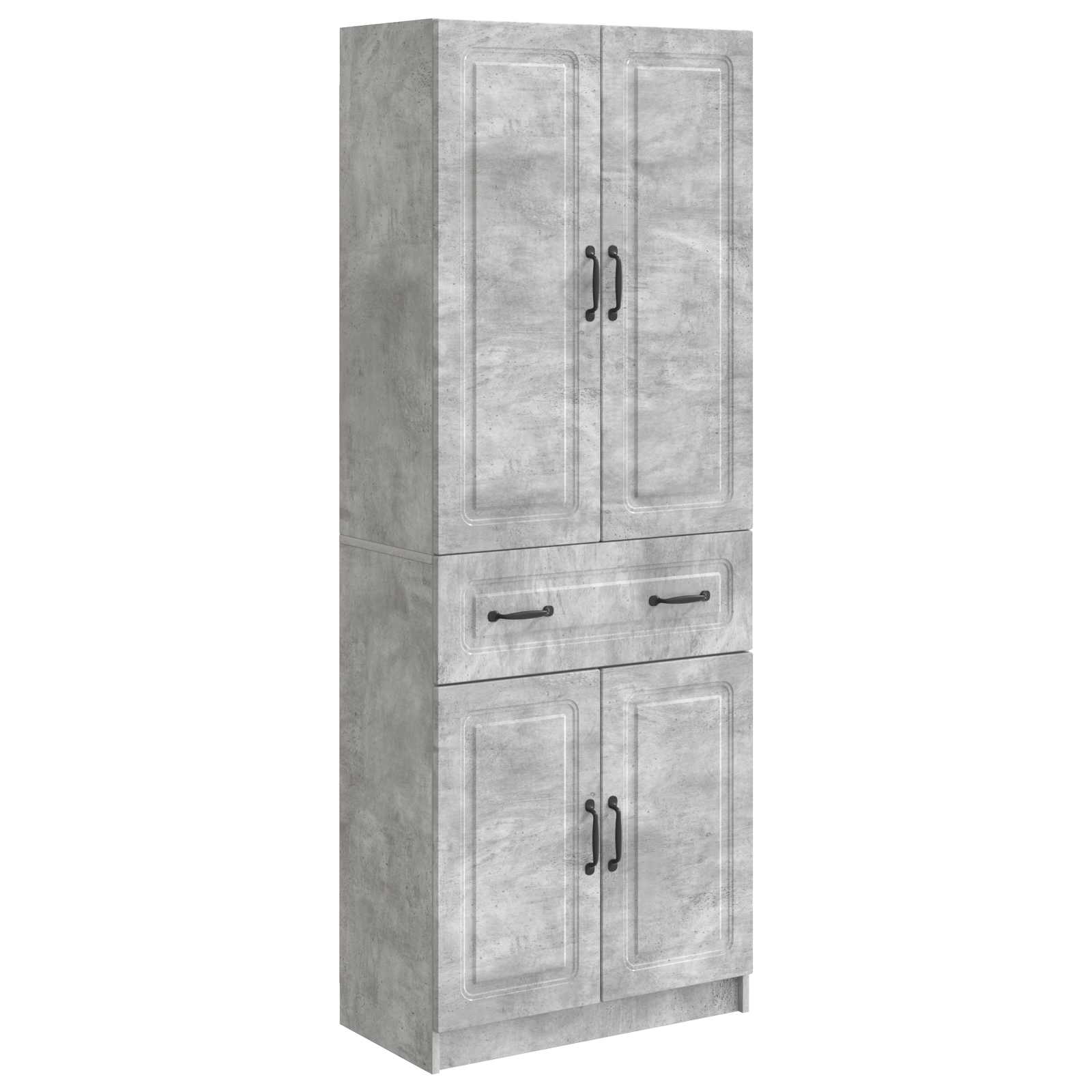 Set ormara 2 pcs Betonska siva Konstruirano drvo